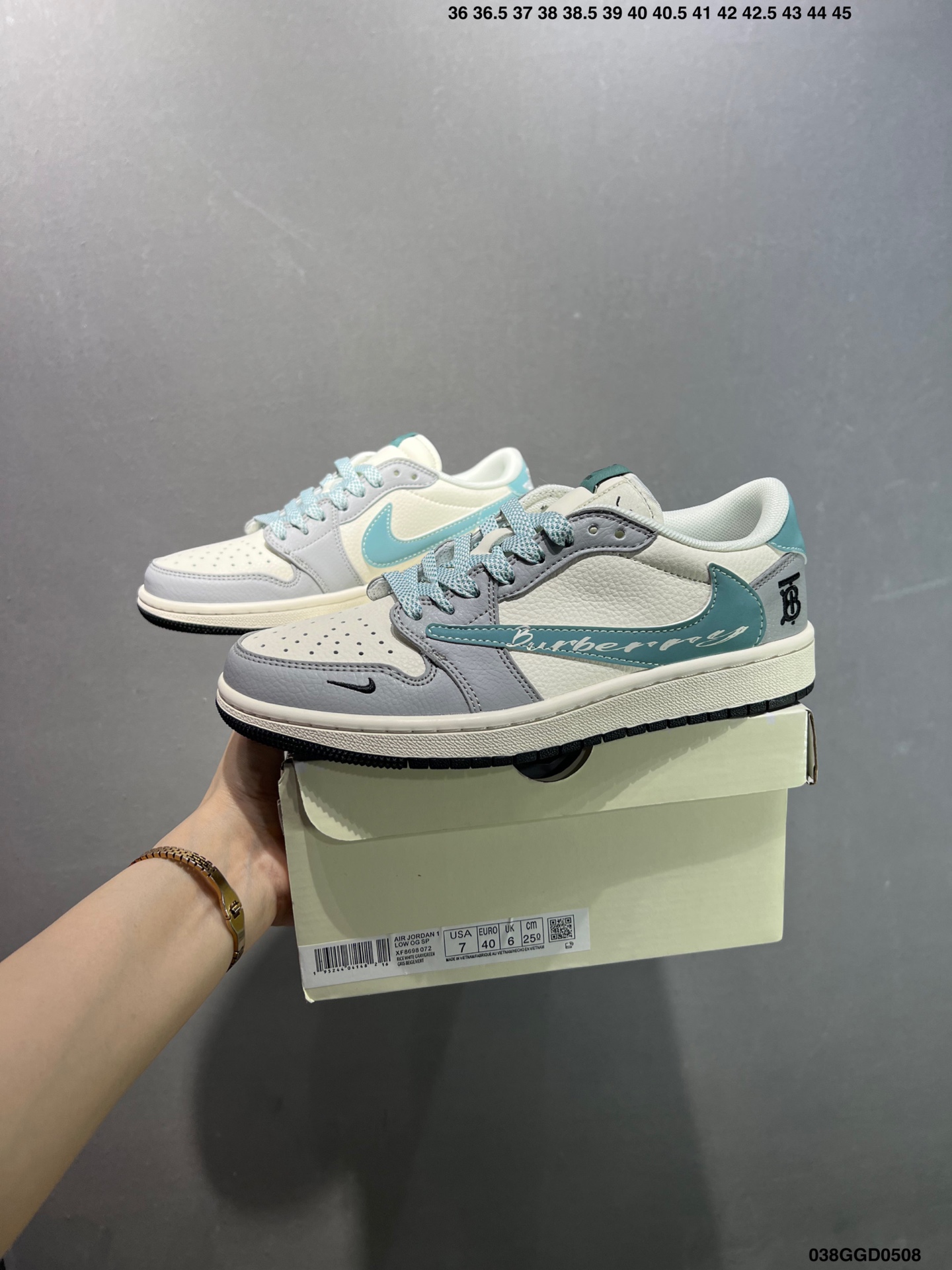 Air Jordan 1 Low Custom Burberry Edition Sneakers - Fashionable and Comfortable 10 i1746639458350 7391 0 8