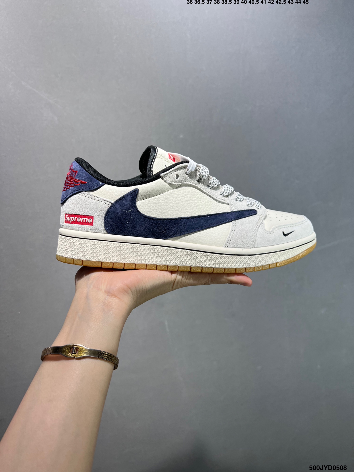 Air Jordan 1 TS Reverse Mocha Low-Top Sneakers with Supreme Branding 2 i1746639829405 7449 0 0
