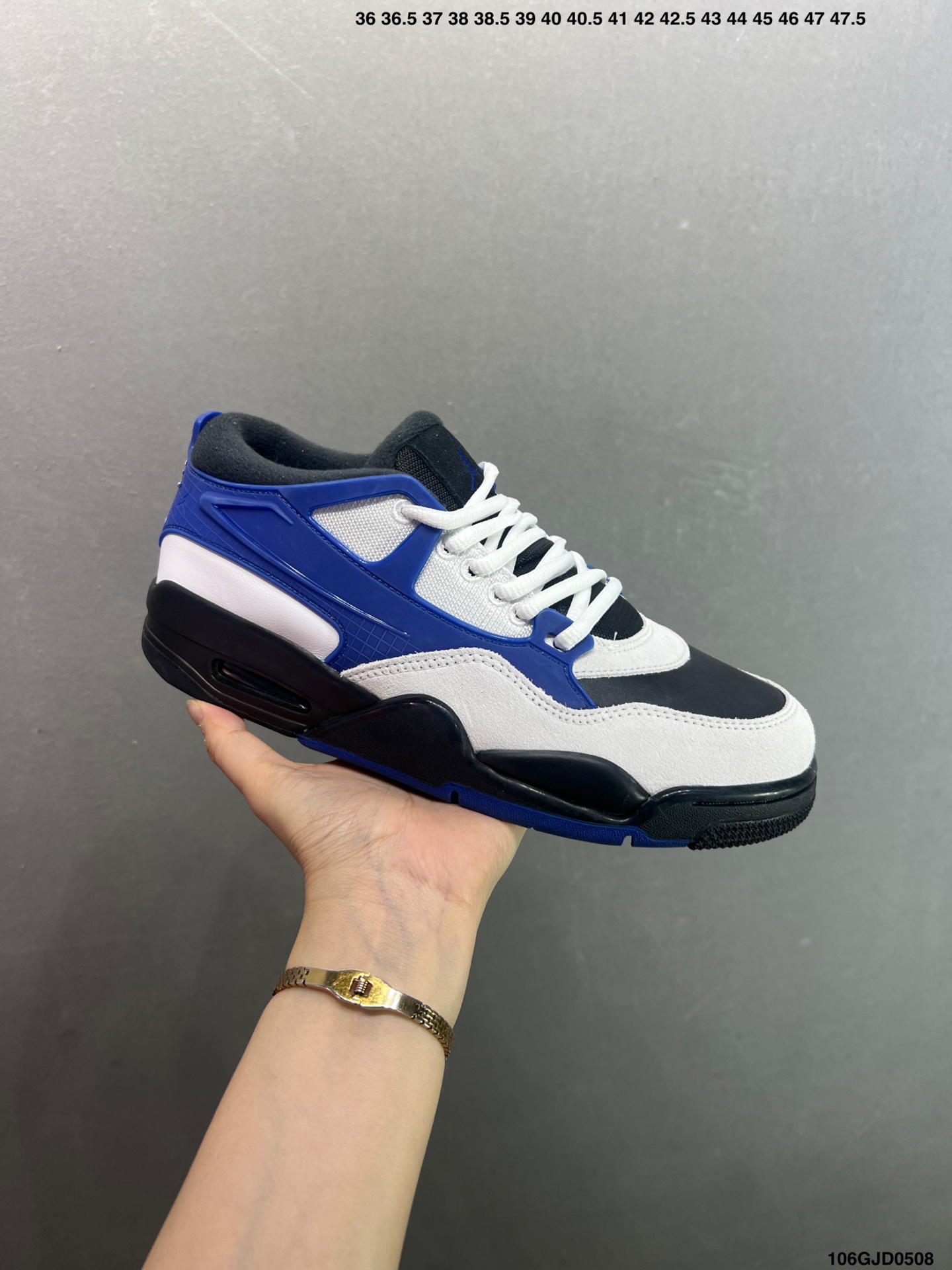 Air Jordan 4 Retro Basketball Shoes in Light Grey and Blue 6 i1746640056948 1370 0 1