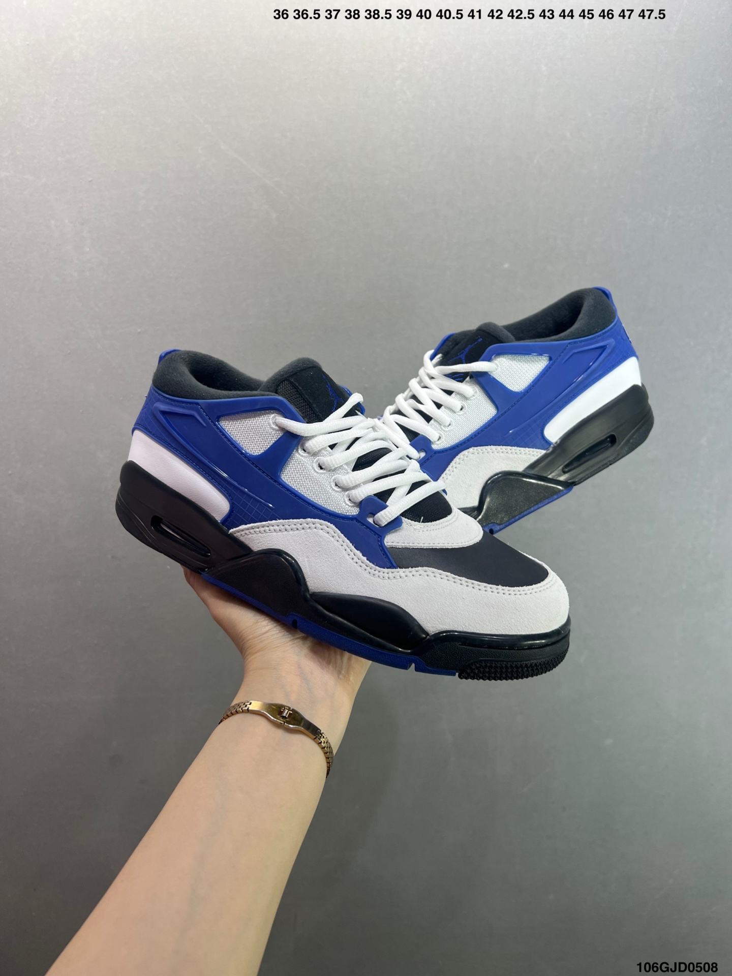 Air Jordan 4 Retro Basketball Shoes in Light Grey and Blue 8 i1746640058655 2995 0 7