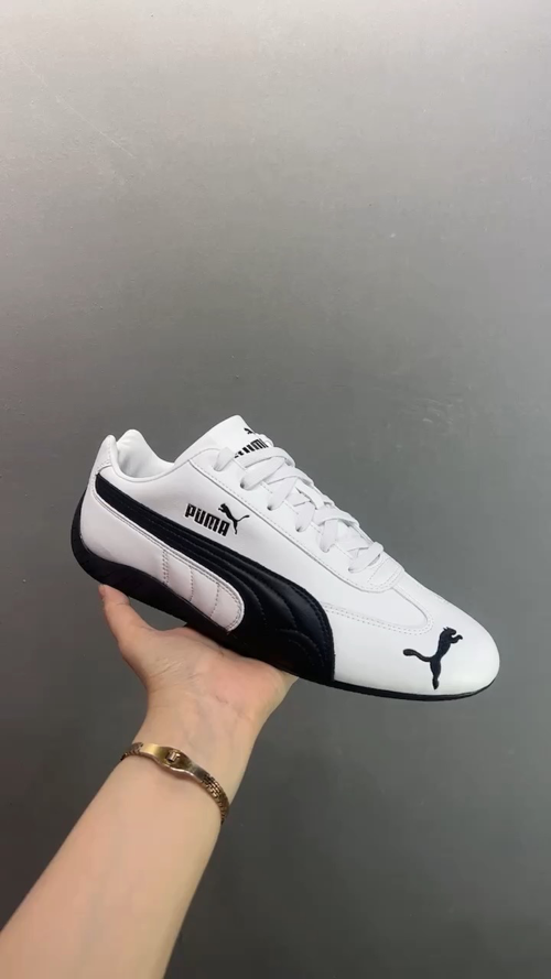 PUMA Speedcat LTH White Black Racing-Inspired Sneakers, Classic Style and Comfort