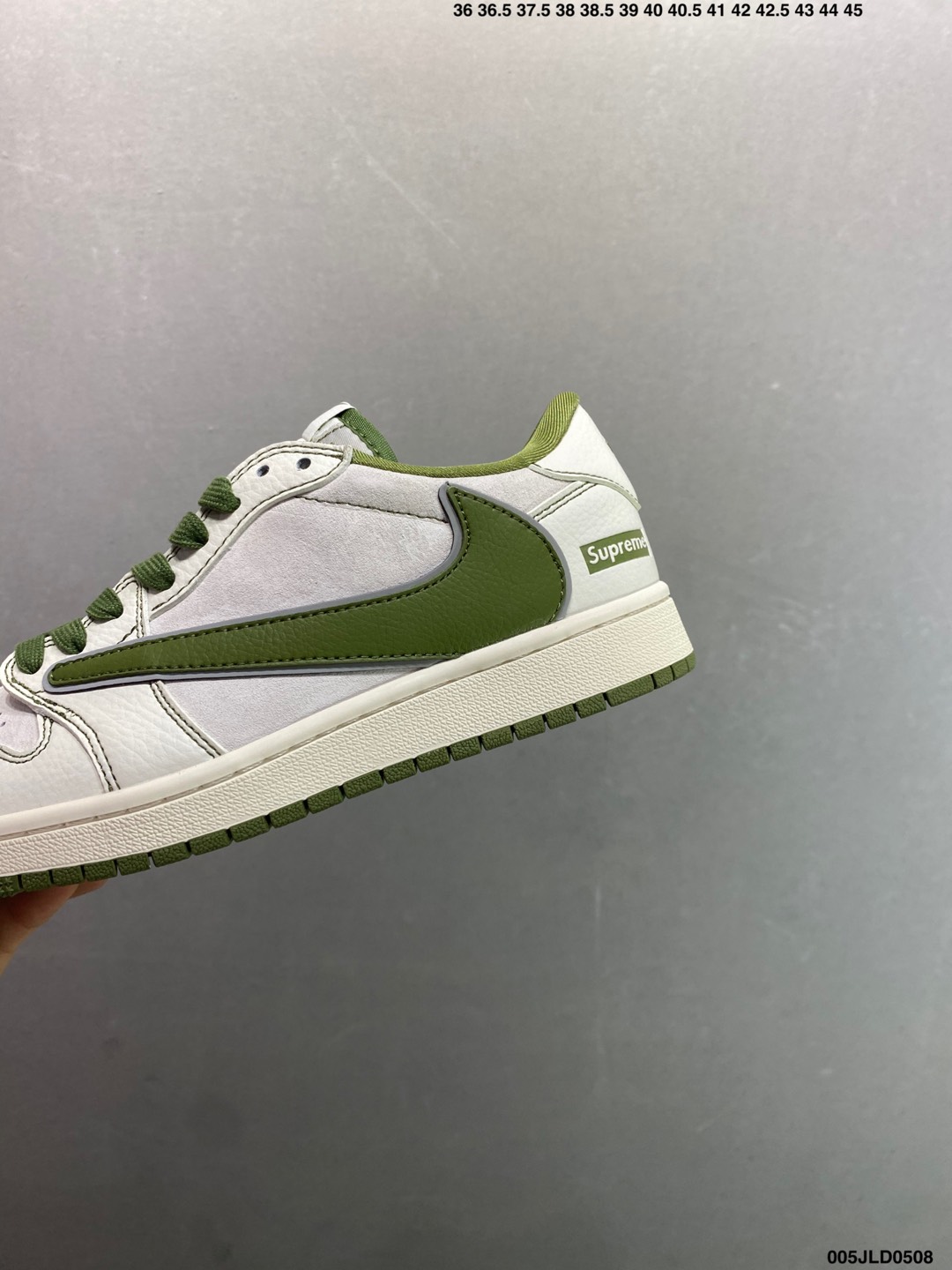 Nike Air Jordan 1 Low Custom Olive Green Sneakers - Retro Style, Supreme Detail 7 i1746641802728 8782 0 5