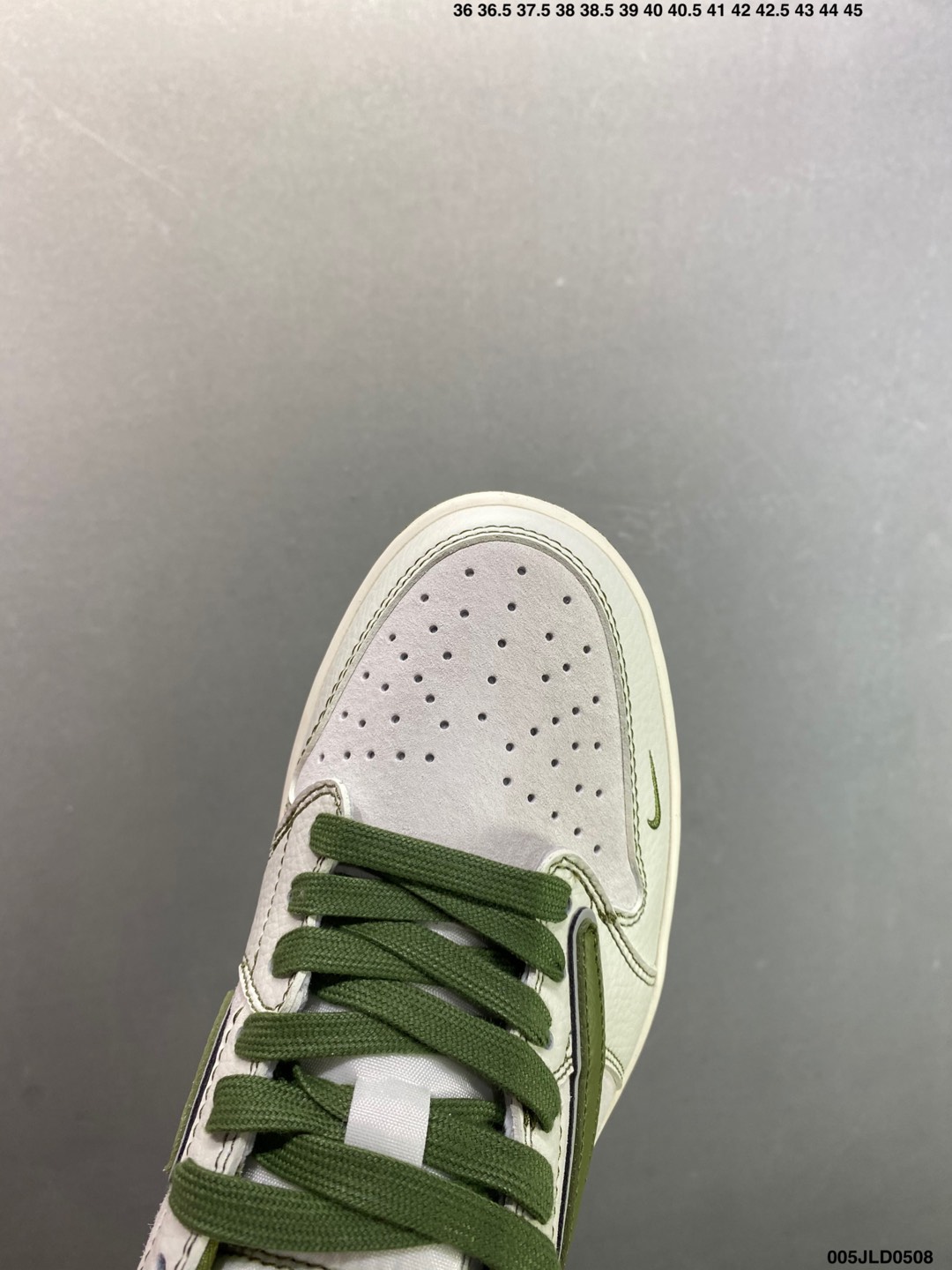 Nike Air Jordan 1 Low Custom Olive Green Sneakers - Retro Style, Supreme Detail 6 i1746641802927 1062 0 4