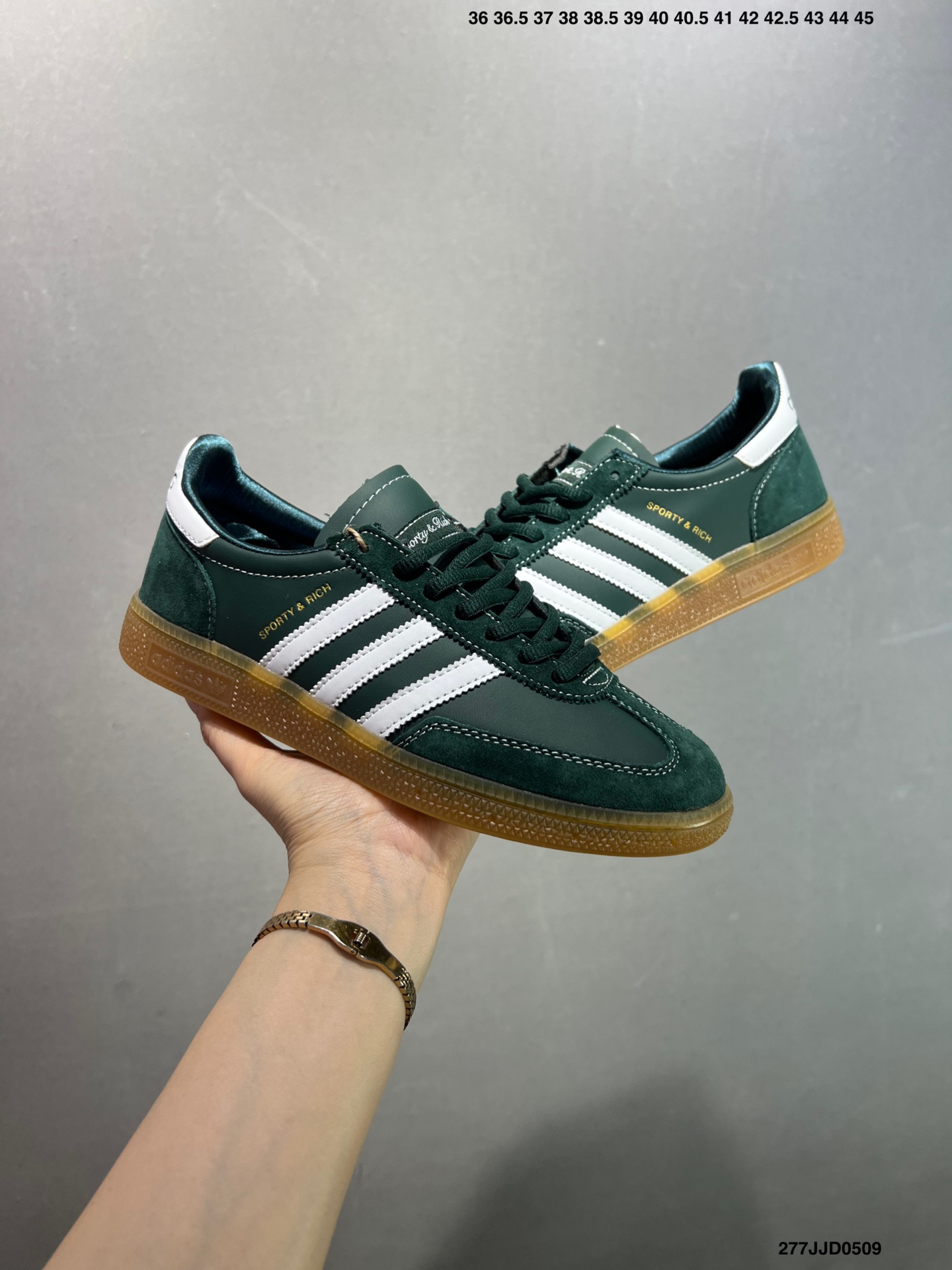 Adidas Originals Handball Special Sporty & Rich Green Suede Sneakers 2 i1746718668716 5617 0 7