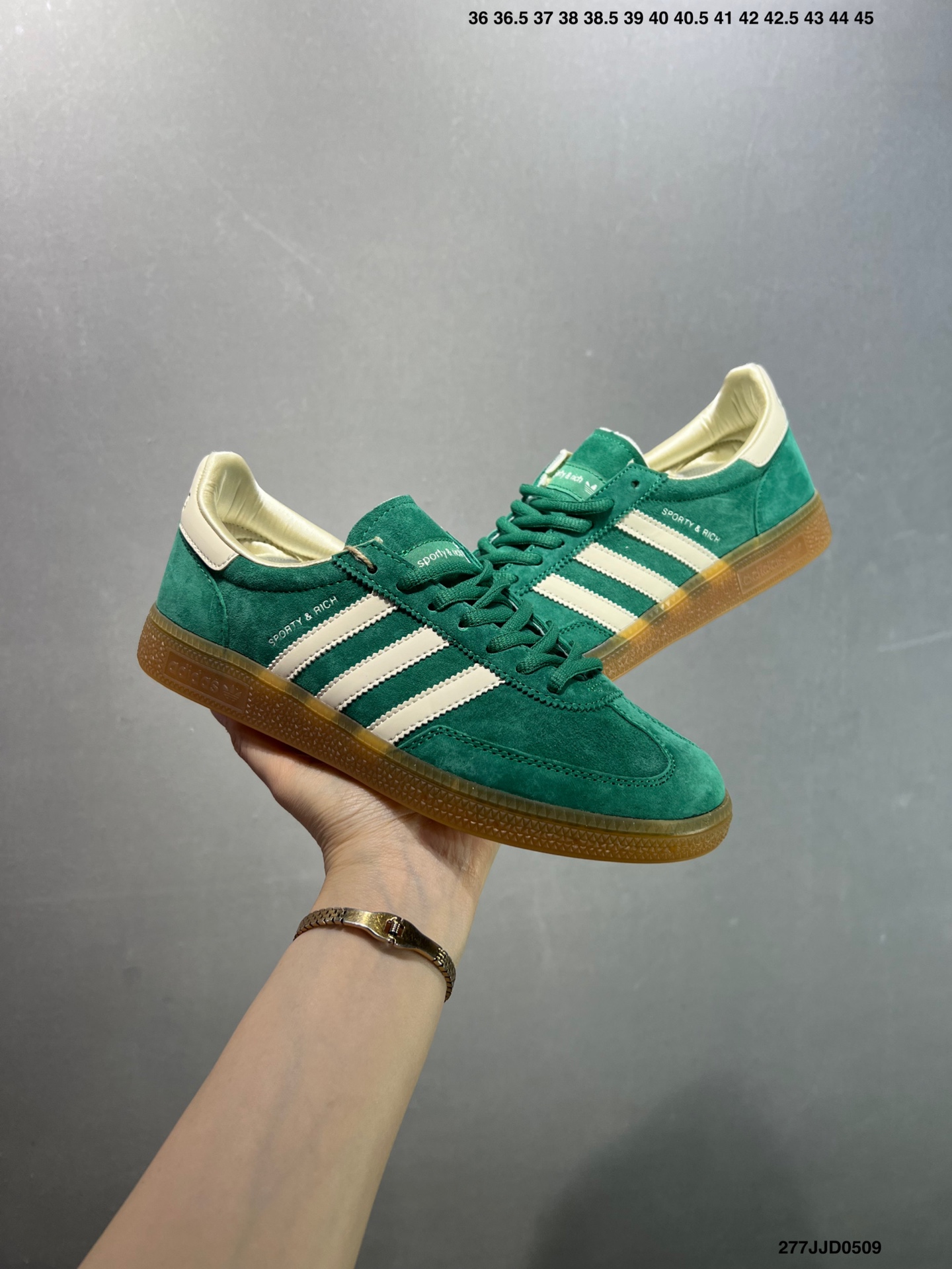 Adidas Originals Handball Special Sporty & Rich Green Suede Sneakers 4 i1746718727275 8439 0 7
