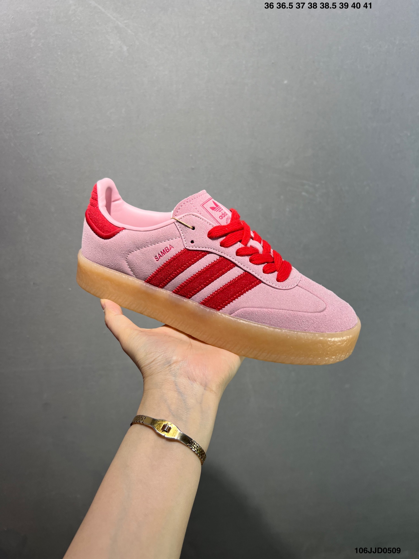 Adidas Originals Samba W Pink/Red Casual Sneakers ID3737 Ladies Shoes 3 i1746723128767 247 0 1