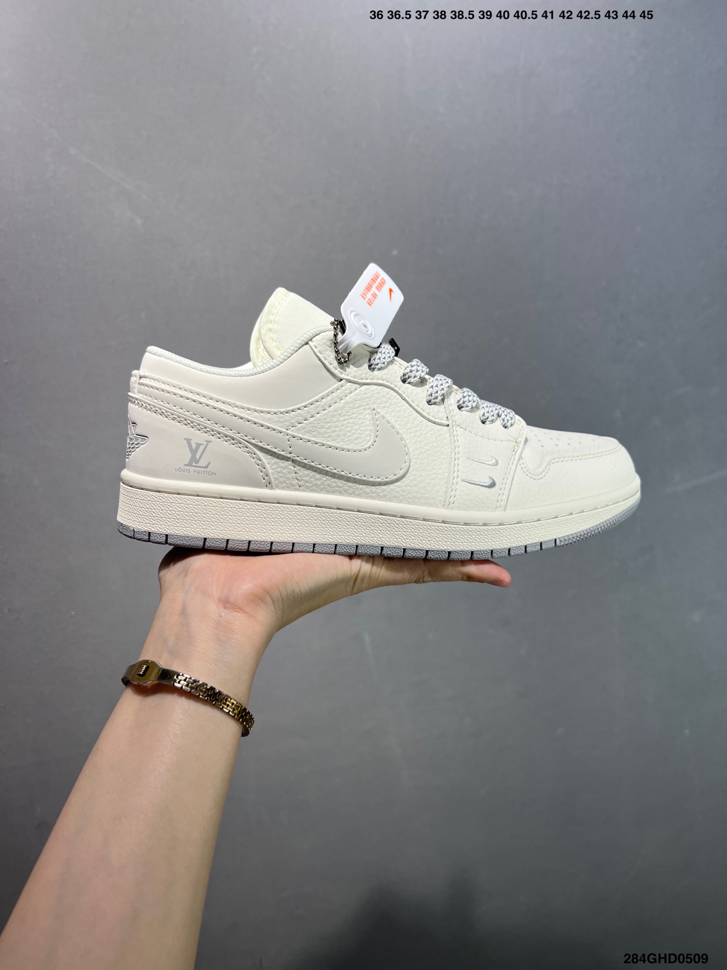 Air Jordan 1 Low Louis Vuitton Collab Custom Basketball Sneakers