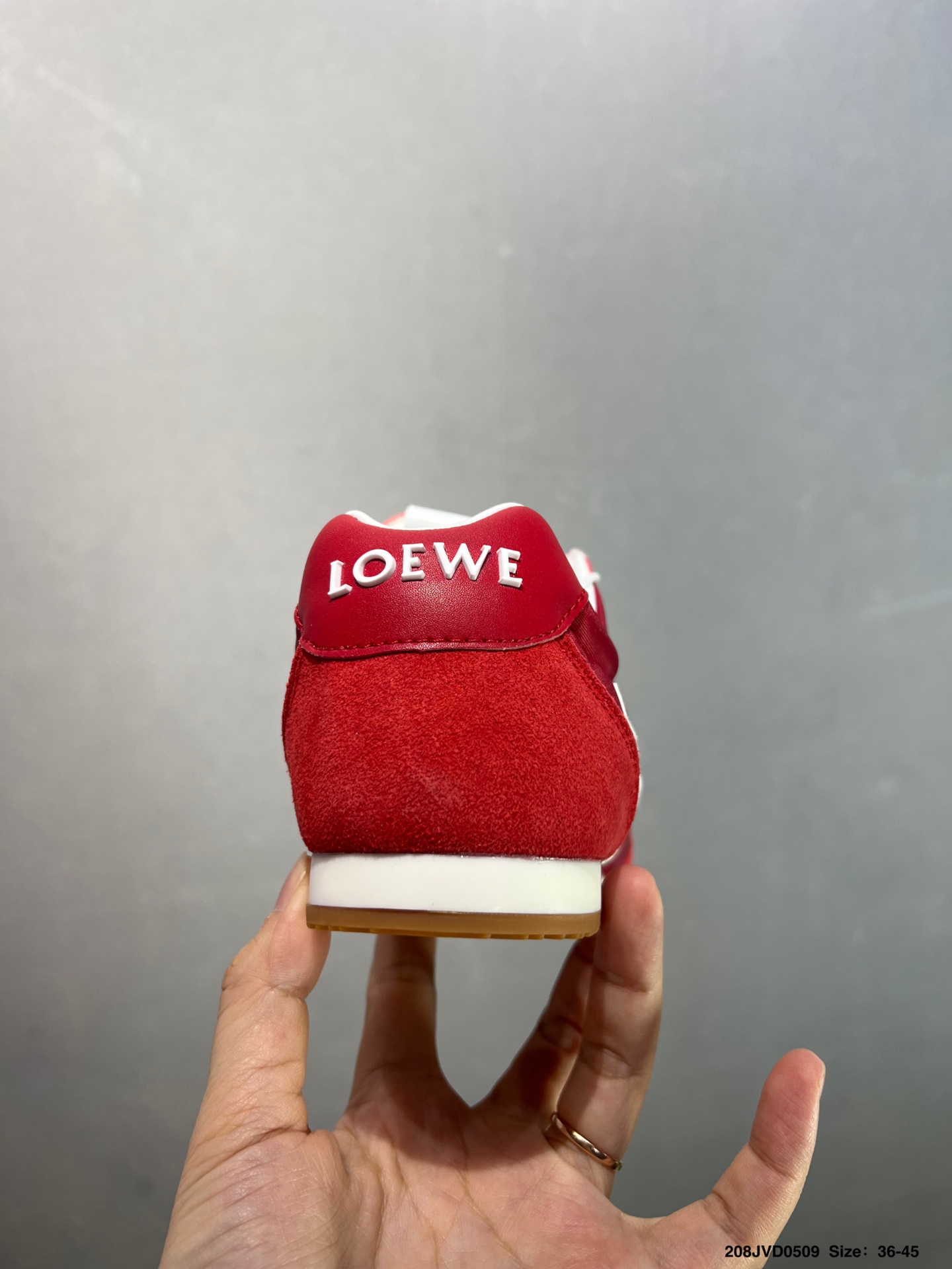 Loewe Ballet Runner 2.0 - Stylish & Comfortable Red Suede & Leather Sneakers 5 i1746724039766 7633 0 3