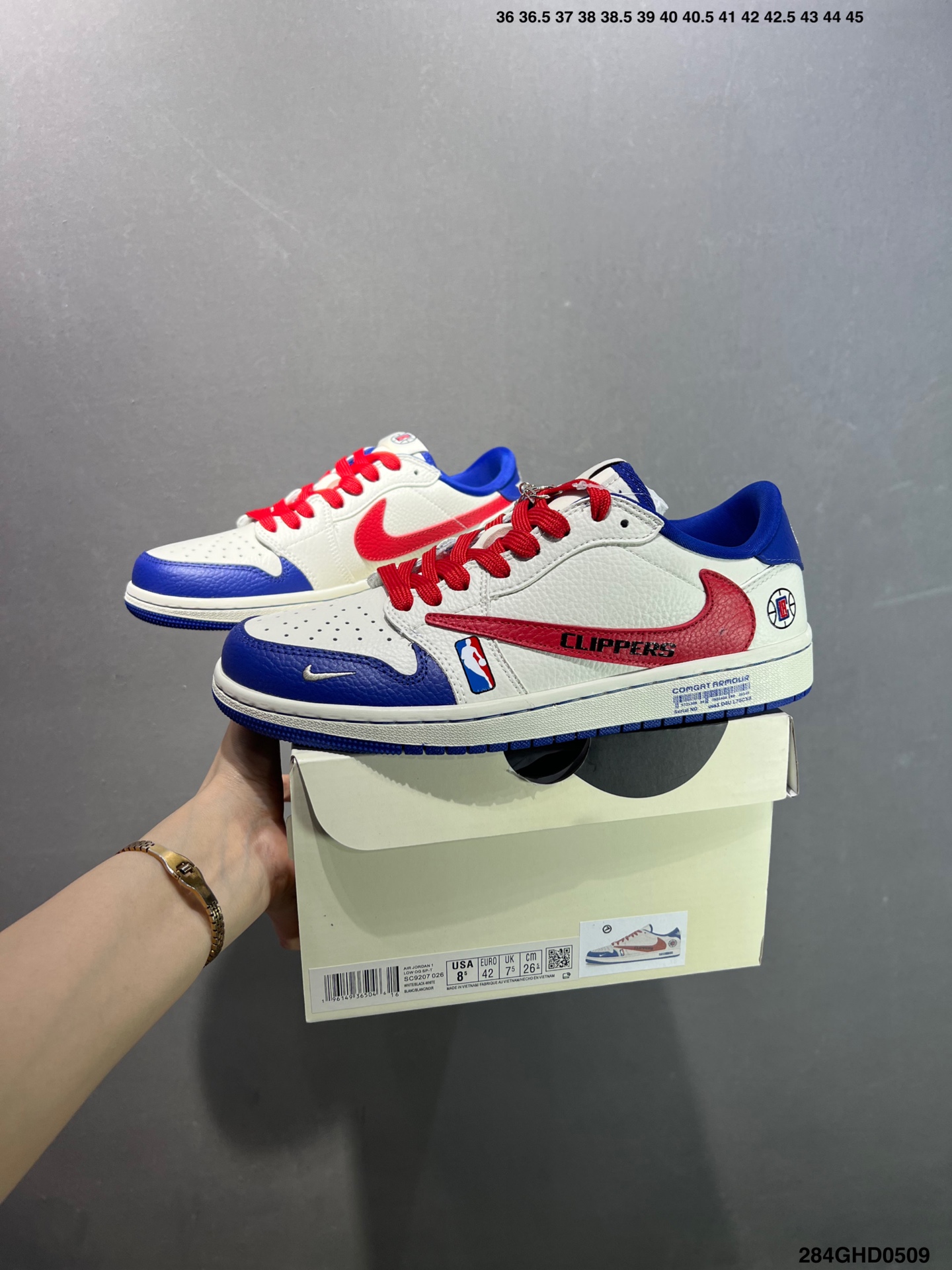 Nike Air Jordan 1 Low Custom Clippers Edition Retro Basketball Shoes 10 i1746724323061 2291 0 8