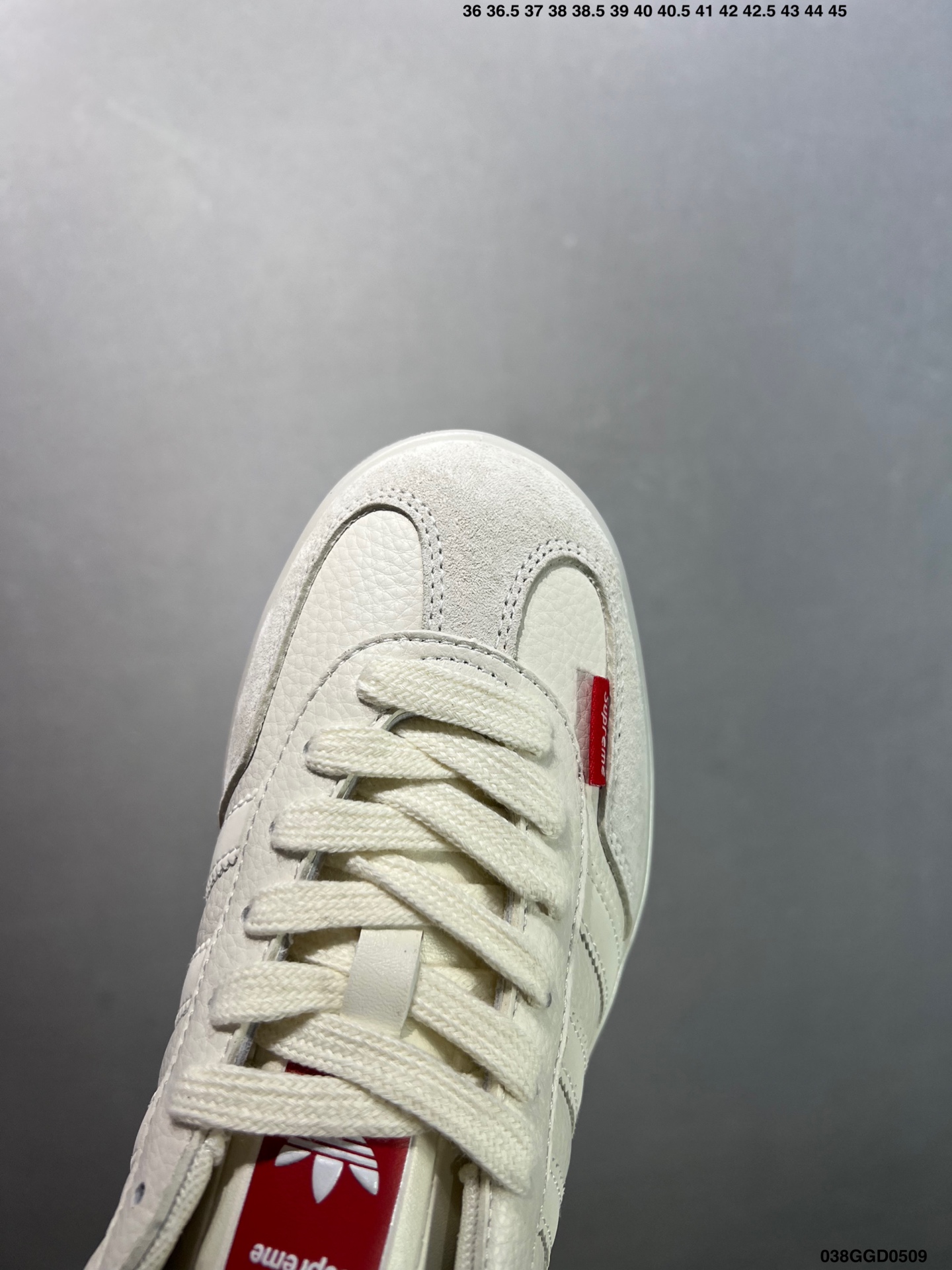 Adidas x Supreme Gazelle Cream White Sneakers - Retro Style, Comfortable Fit 6 i1746724408838 9688 0 4