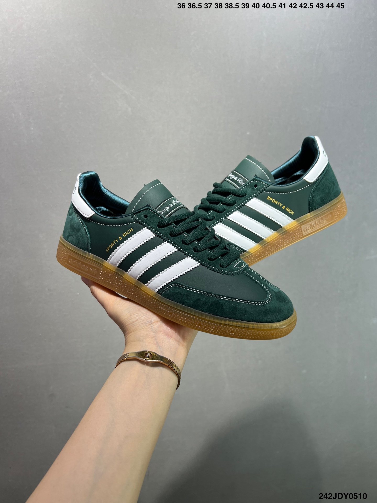 Adidas Handball SPZL Sporty & Rich Green/White Athletic Shoes 4 i1746807952500 5356 0 7