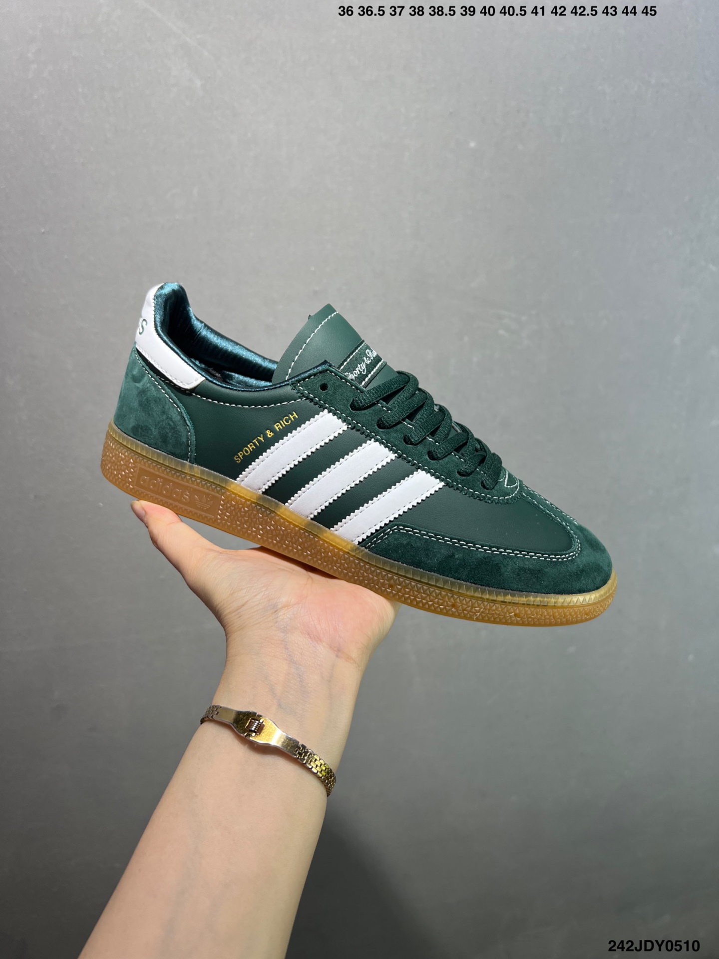 Adidas Handball SPZL Sporty & Rich Green/White Athletic Shoes 2 i1746807954248 4323 0 1