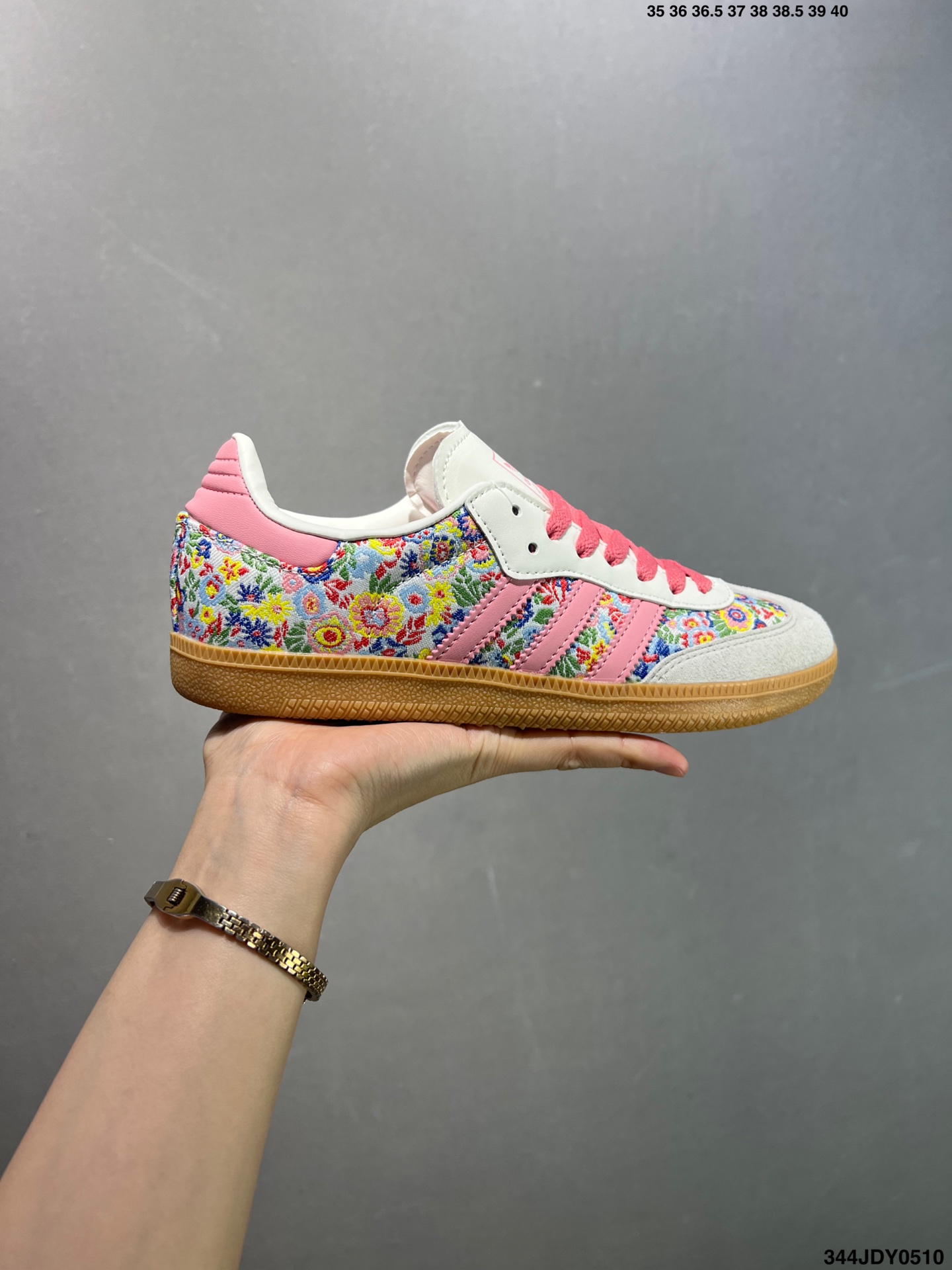 Liberty London x Adidas Originals Samba OG Gray Pink Floral Sneakers 2 i1746809600883 5354 0 0