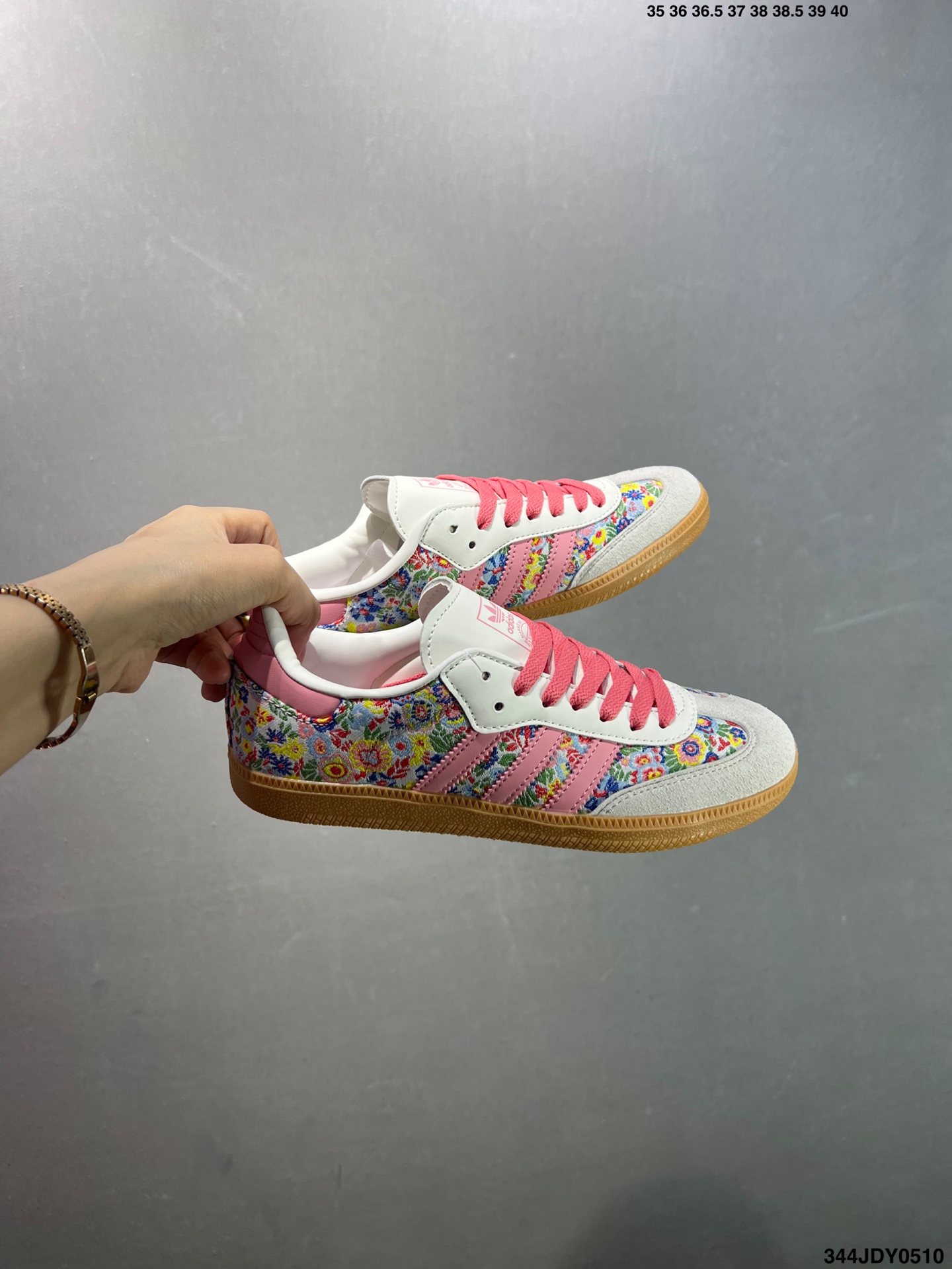 Liberty London x Adidas Originals Samba OG Gray Pink Floral Sneakers 10 i1746809602687 5943 0 8