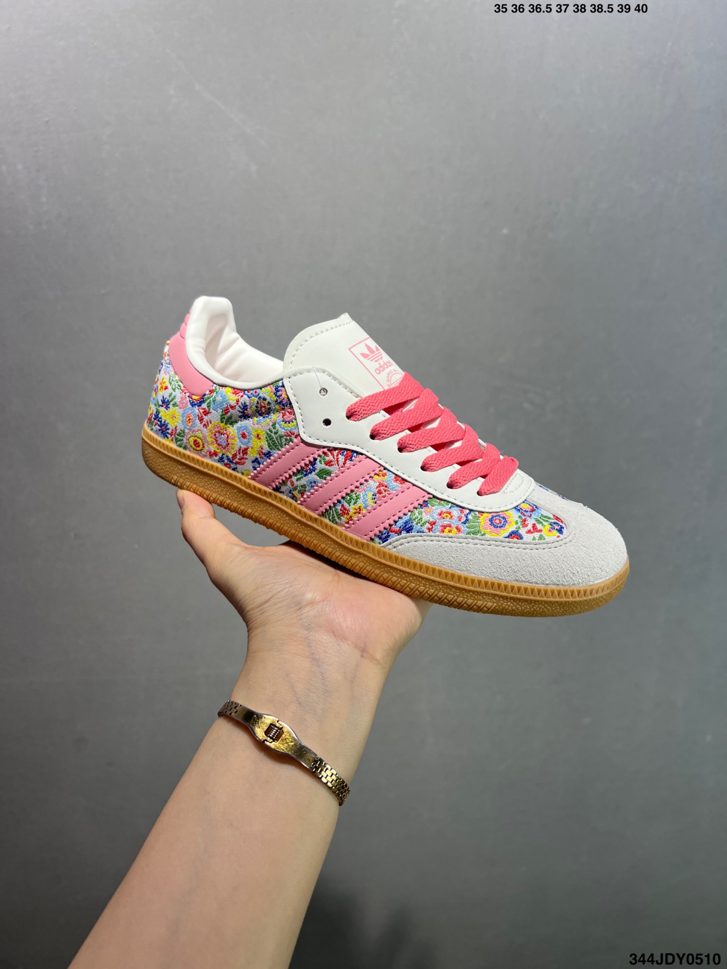 Liberty London x Adidas Originals Samba OG Gray Pink Floral Sneakers 3 i1746809602688 5542 0 1