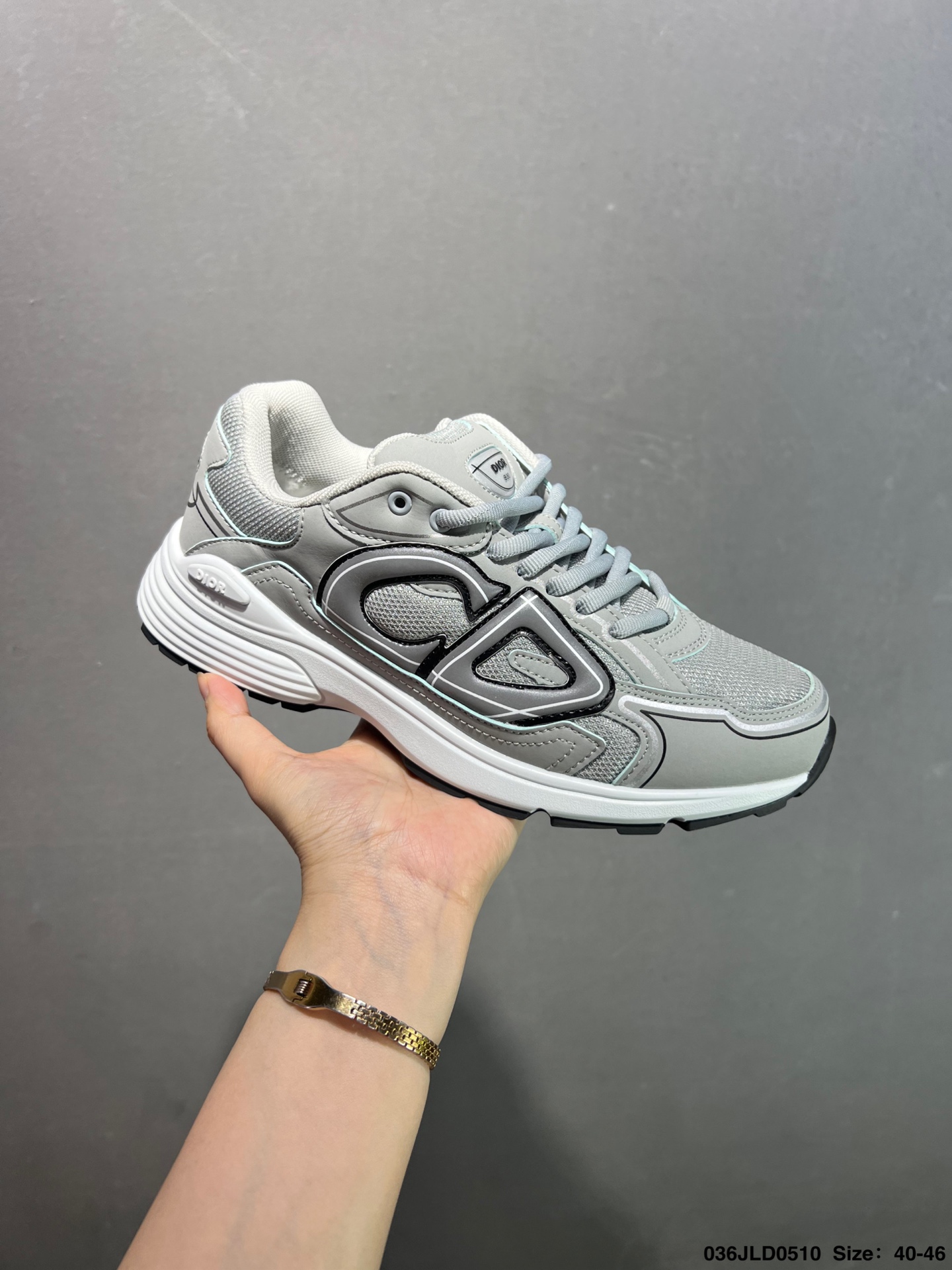 Dior B30 Low-Top Sneakers in Gray Mesh and Technical Fabric, Iconic CD30 Logo 2 i1746810573641 3748 0 1