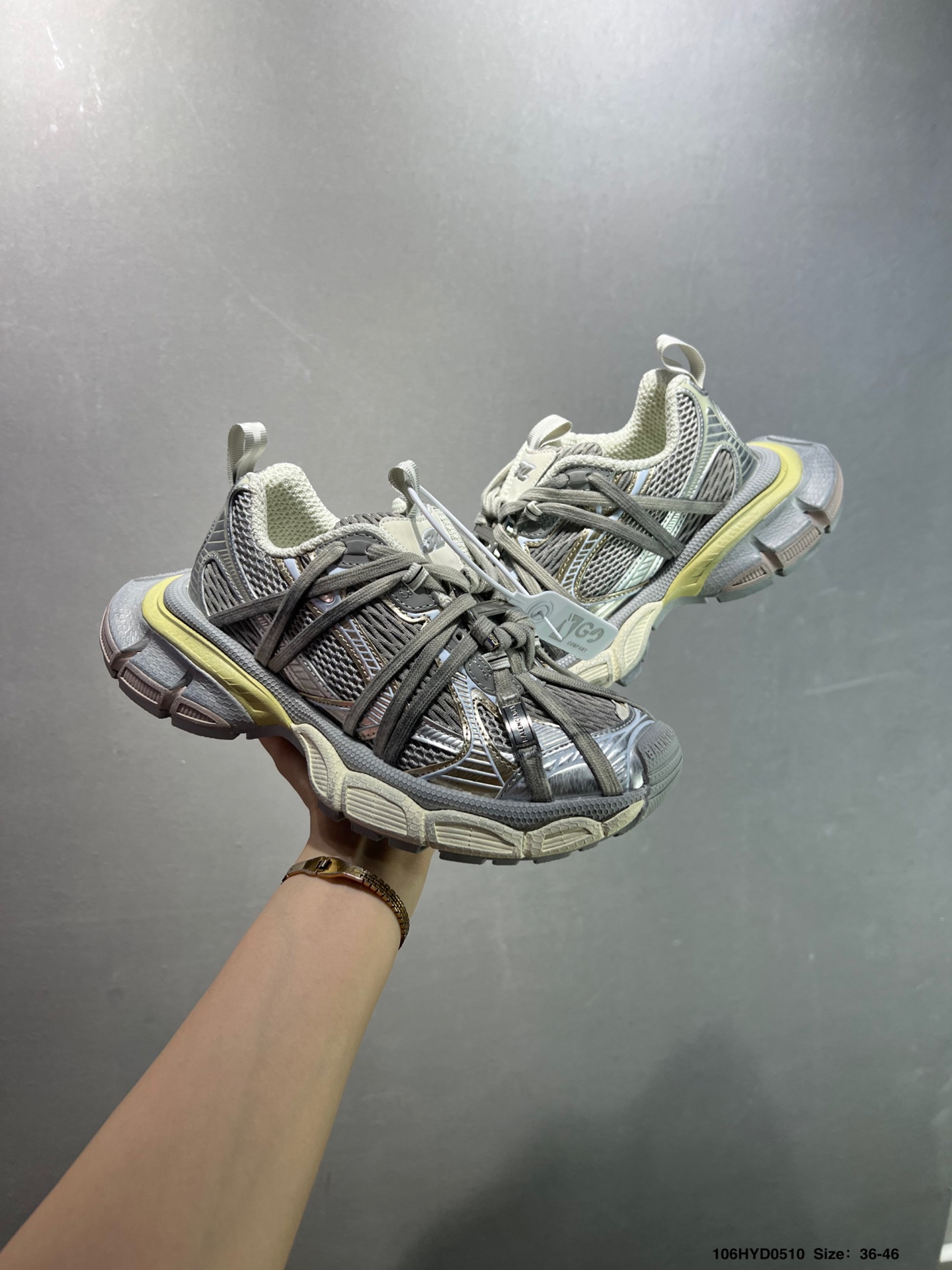 Balenciaga 3XL Sneakers: Pink, Silver, and White Retro Running Shoes 8 i1746810811408 727 0 7