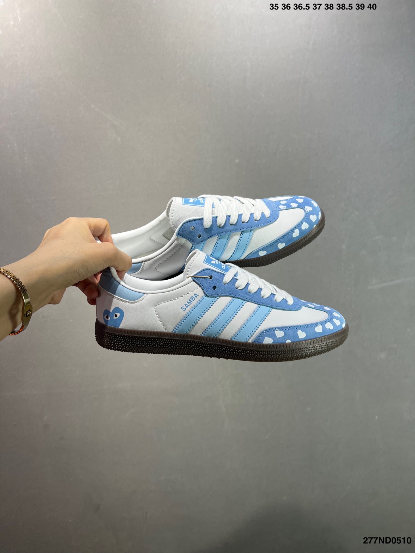 Adidas x Comme des Garcons Samba OG White/Blue Women's Shoes 10 i1746812505270 2487 0 8