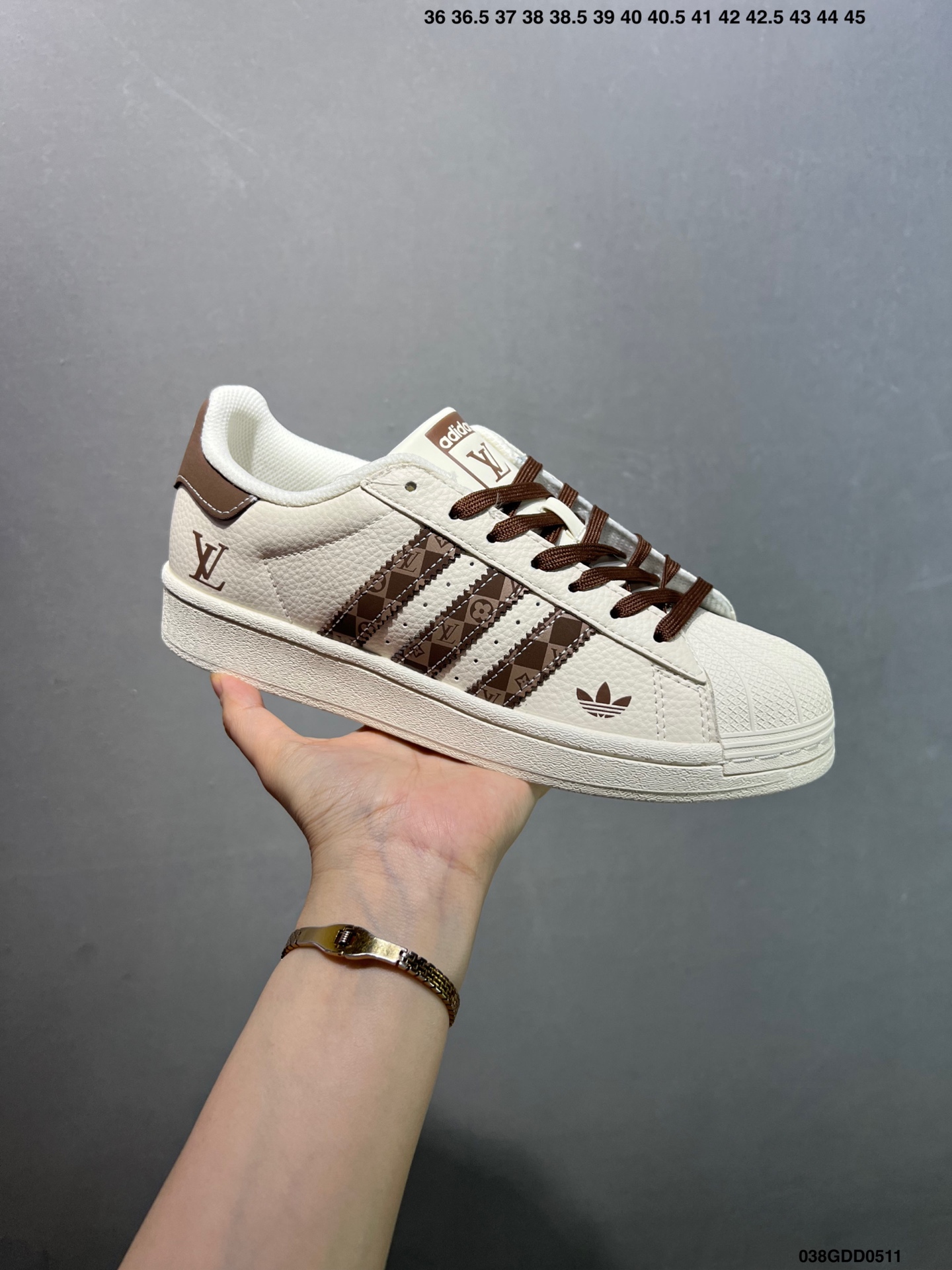 Adidas Superstar x Louis Vuitton Cream Brown Low-Top Sneakers 2 i1746894491014 8272 0 1