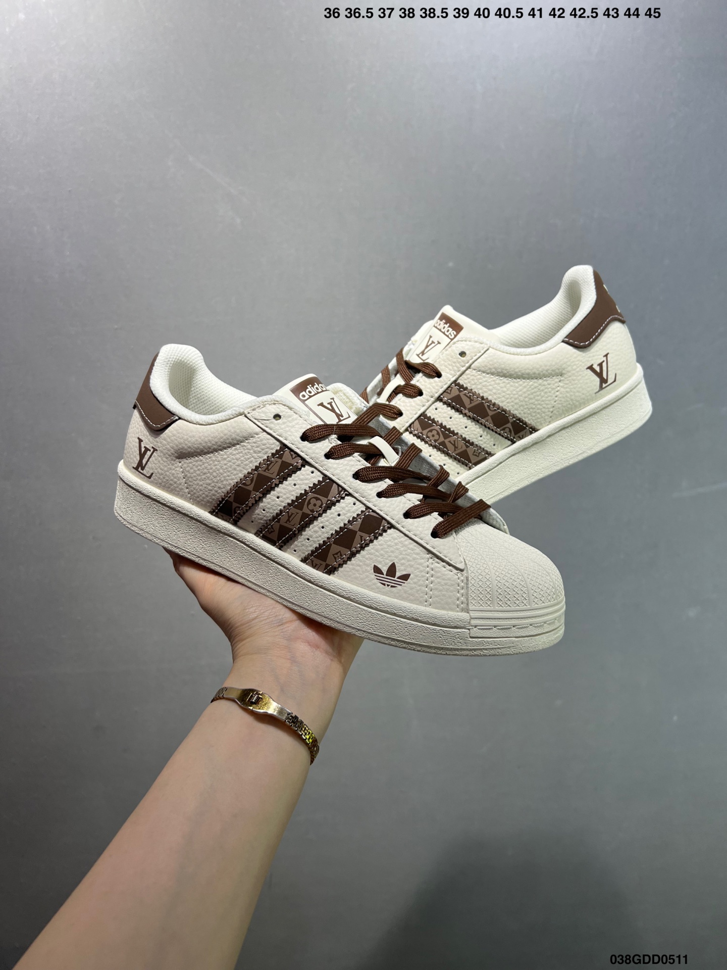 Adidas Superstar x Louis Vuitton Cream Brown Low-Top Sneakers 3 i1746894491034 4159 0 7