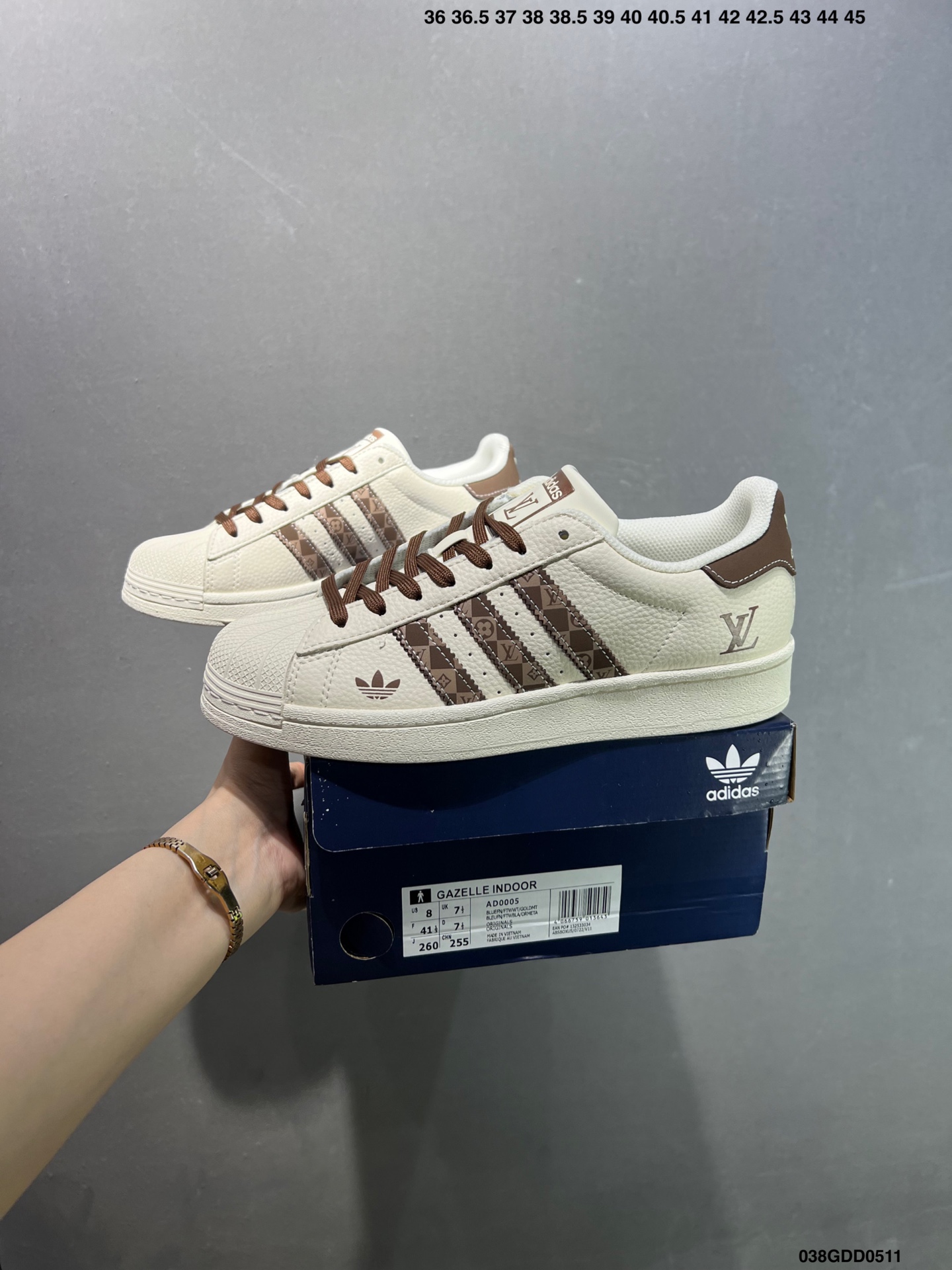 Adidas Superstar x Louis Vuitton Cream Brown Low-Top Sneakers 4 i1746894491085 8159 0 8
