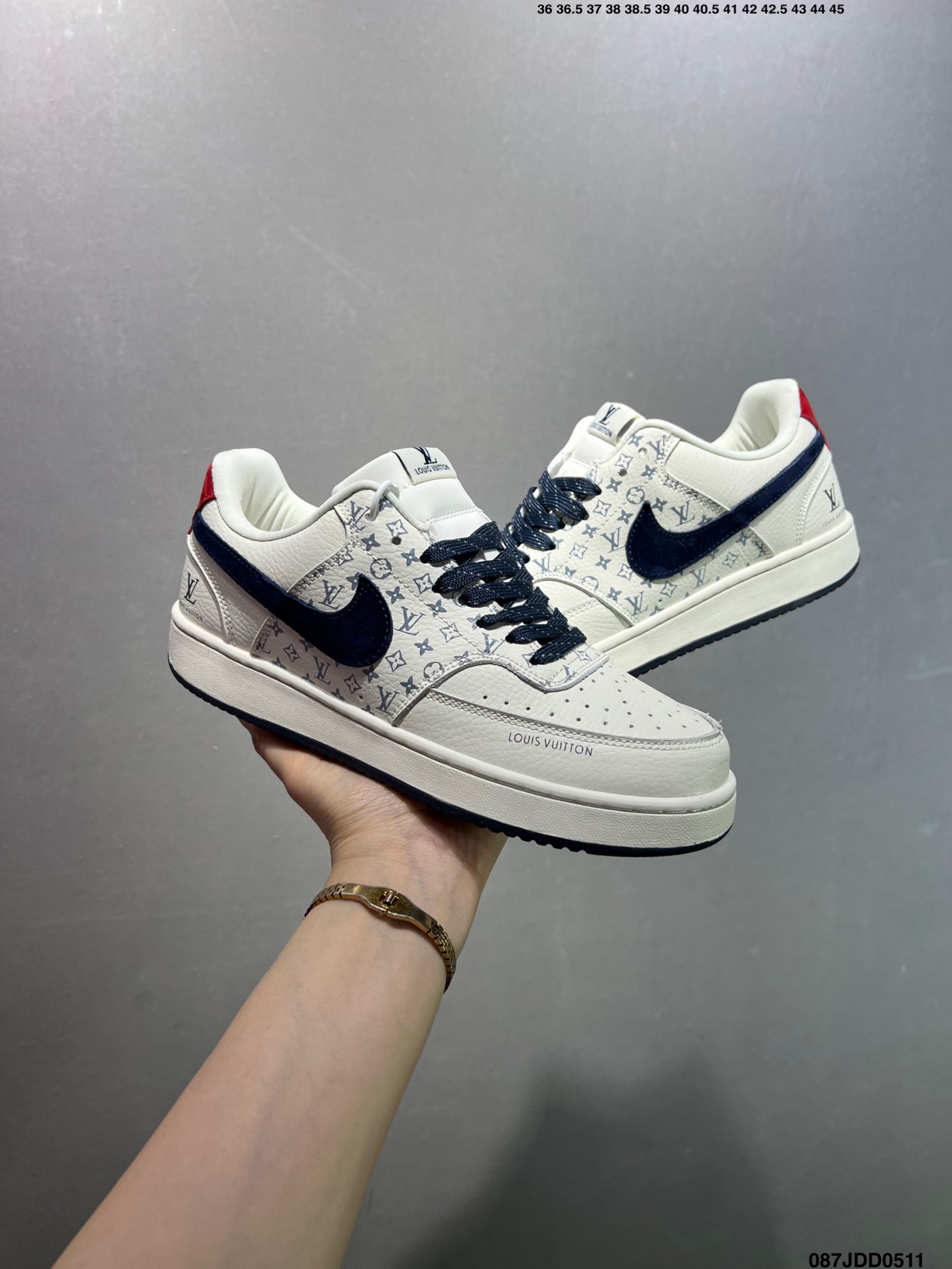 Nike Ebernon Low Premium Sneakers - Louis Vuitton Custom Design 4 i1746894992452 6249 0 7