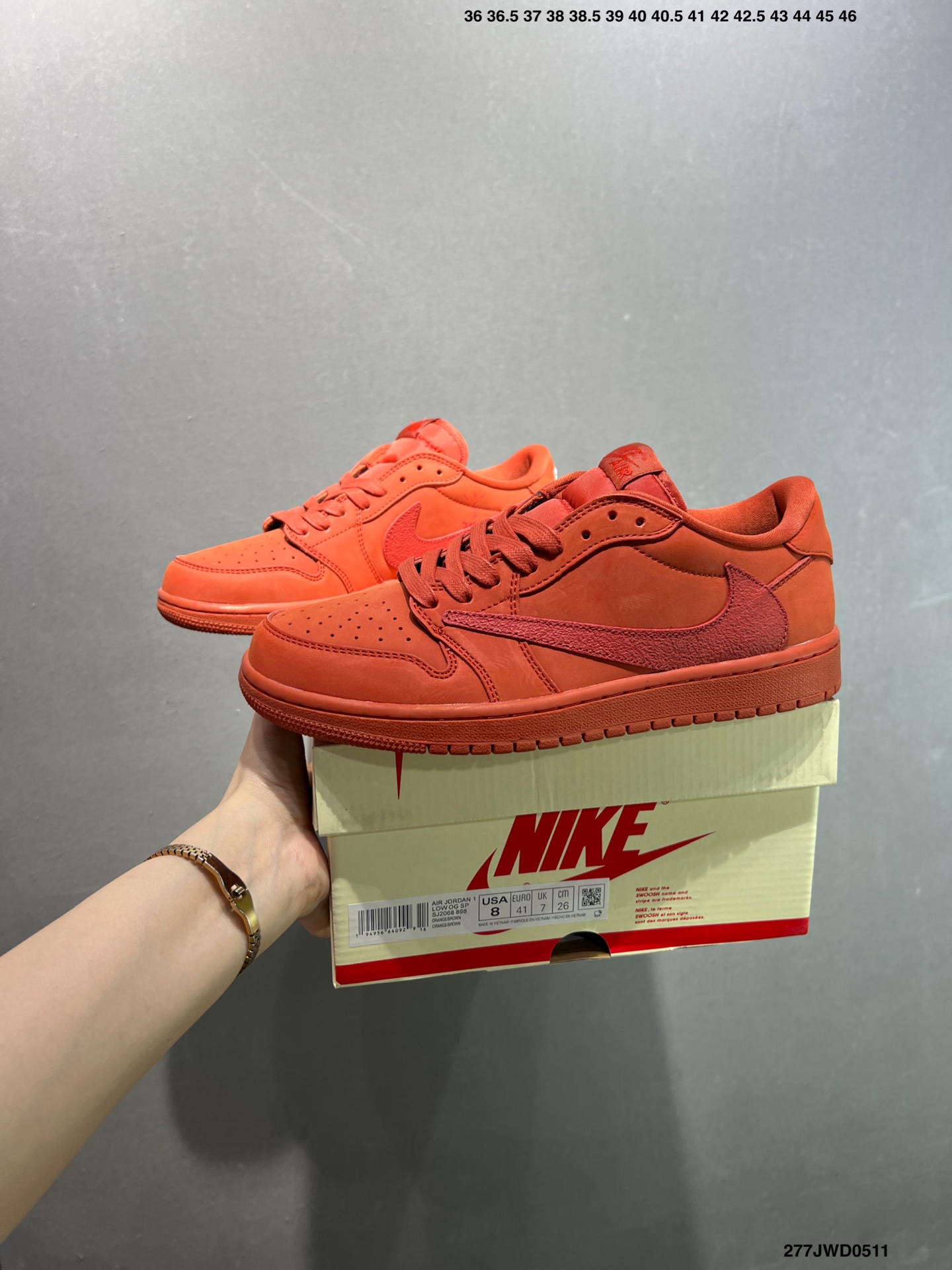 Nike Air Jordan 1 Low Orange Custom Sneakers, Retro Style, All Sizes 5 i1746895585369 5848 0 8