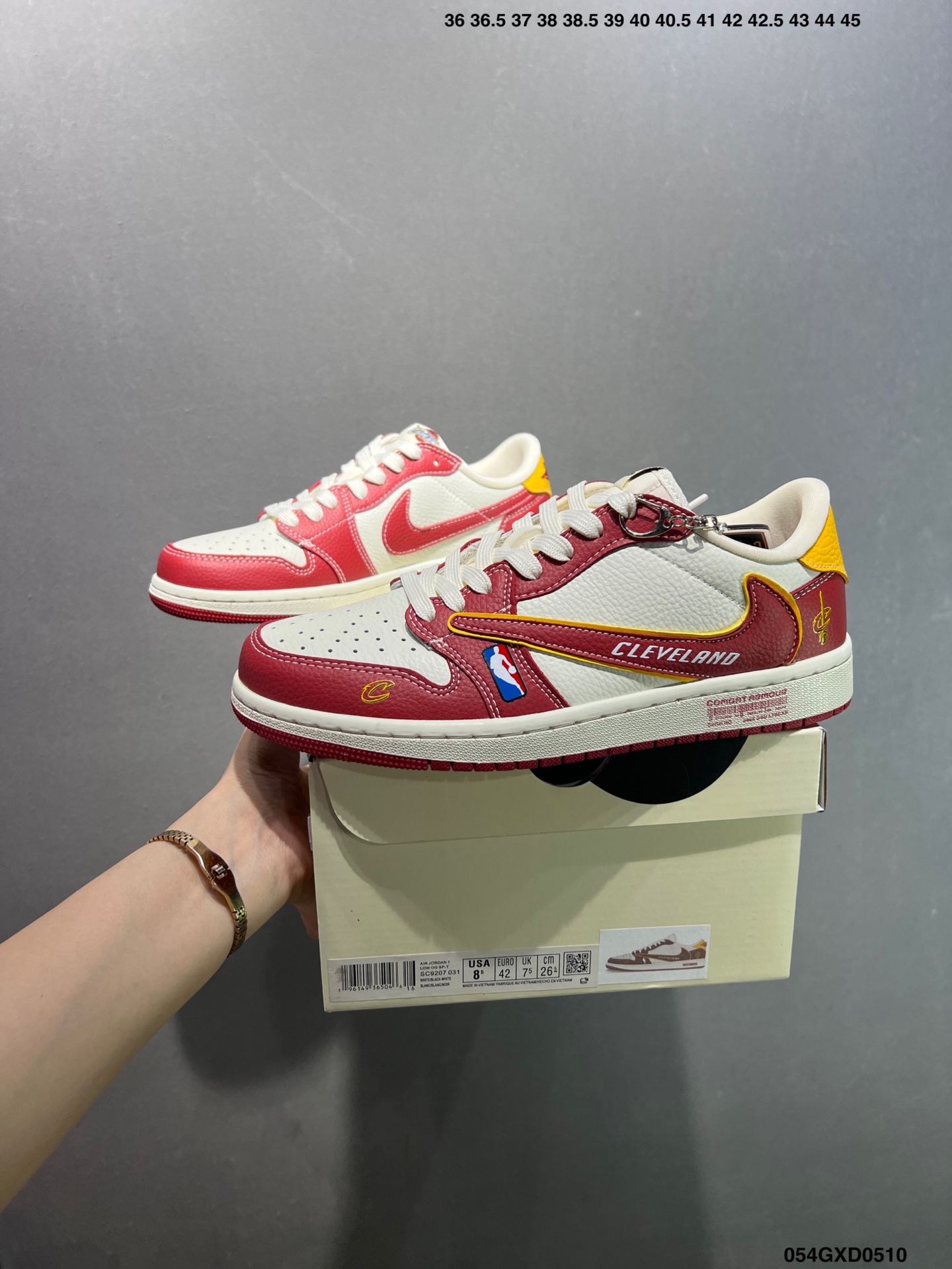 Nike Air Jordan 1 Low Cleveland Cavaliers Edition Custom Sneakers 10 i1746897544949 6801 0 8
