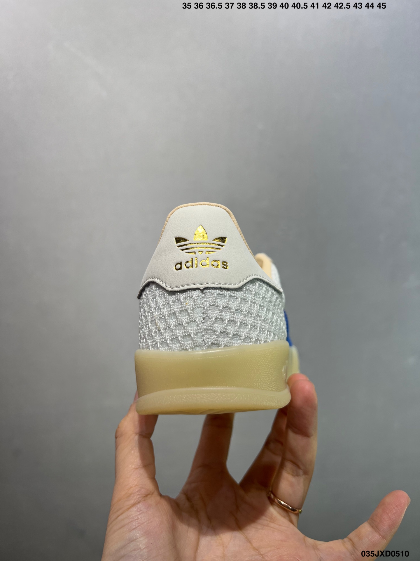 Adidas Originals Gazelle Indoor Sneakers - Cream White, Blue Stripes 5 i1746898622464 5521 0 3