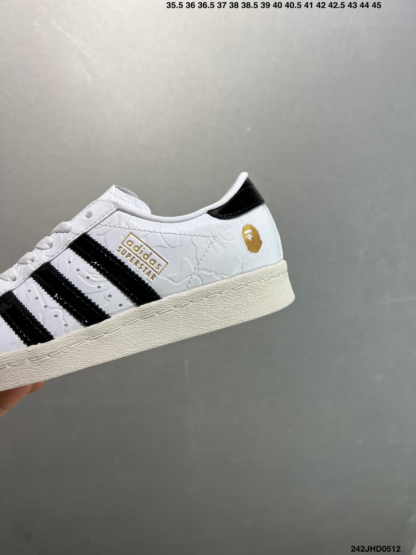 Adidas Superstar x BAPE Collaboration Sneakers - Blue Leather, Authentic 7 i1746979157379 2320 0 5