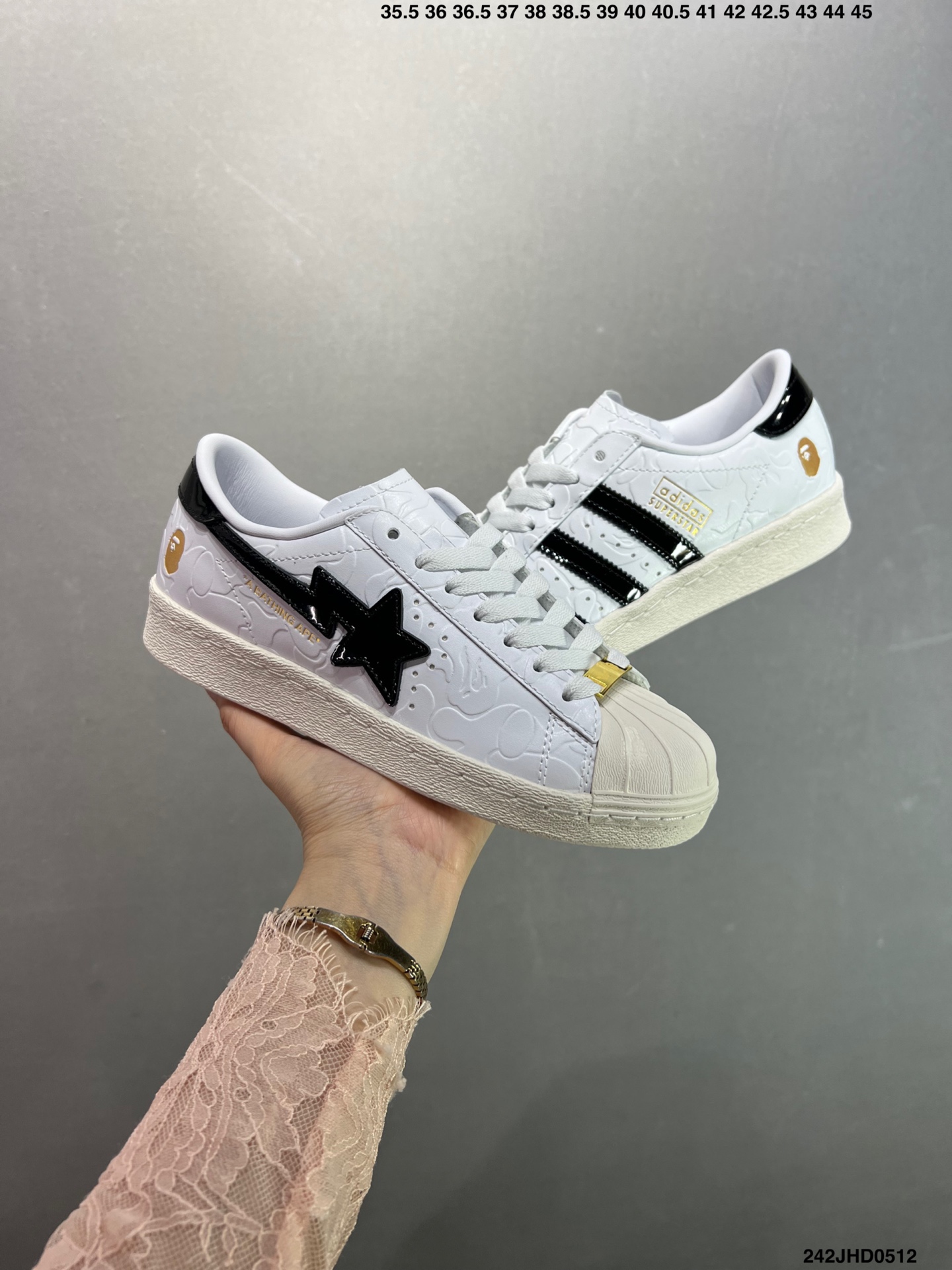 Adidas Superstar x BAPE Collaboration Sneakers - Blue Leather, Authentic 8 i1746979160749 500 0 7