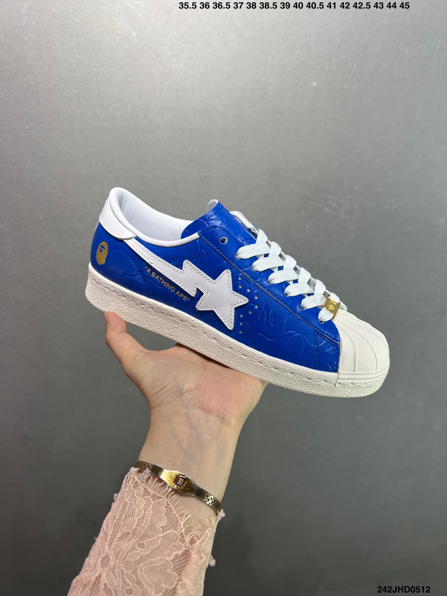 Adidas Superstar x BAPE Collaboration Sneakers - Blue Leather, Authentic 2 i1746979184905 4067 0 1