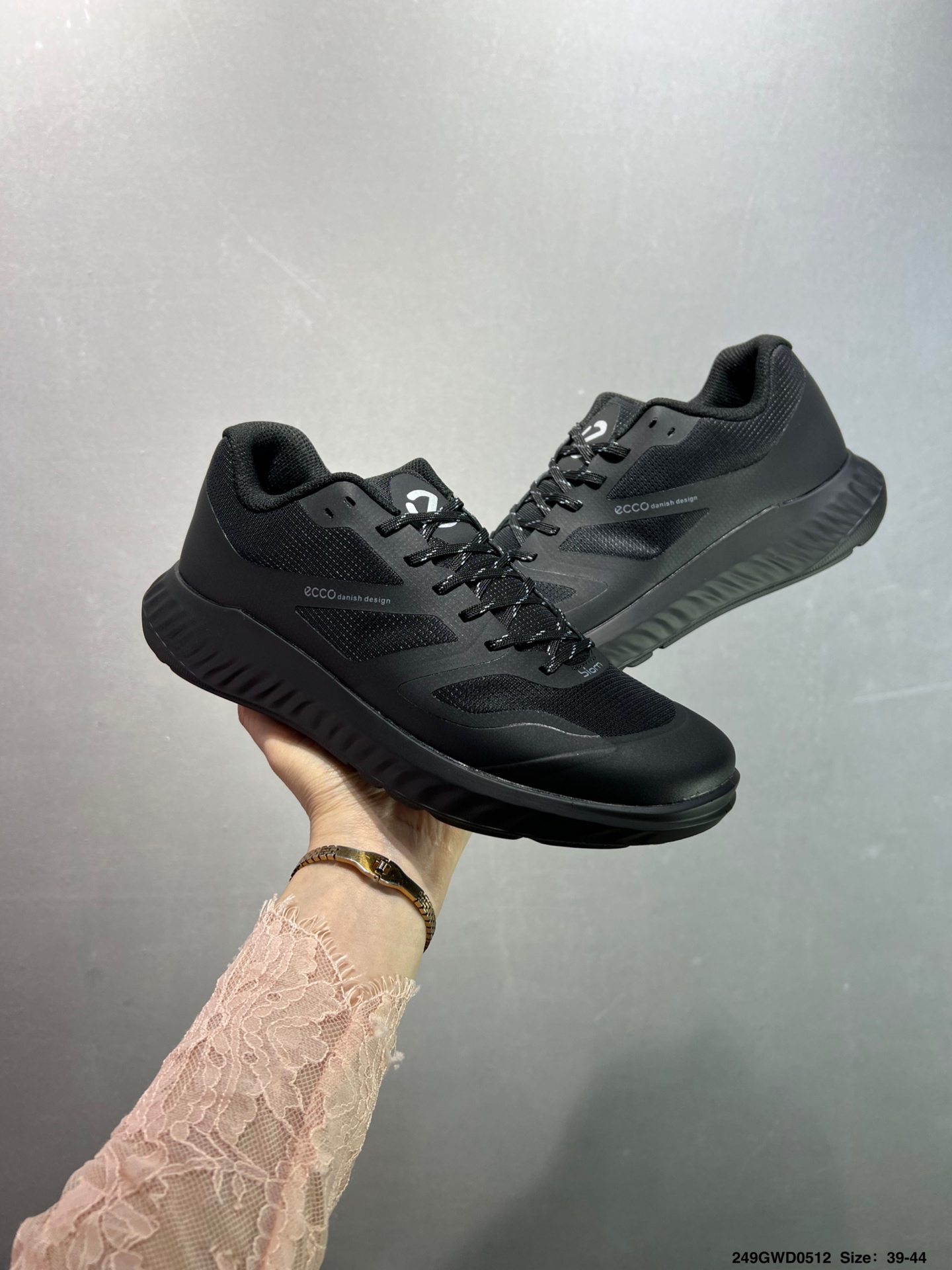 Ecco Lightweight Black Leather Sneakers - Zero Gravity Comfort, Sizes 39-44 8 i1746979553050 4065 0 7