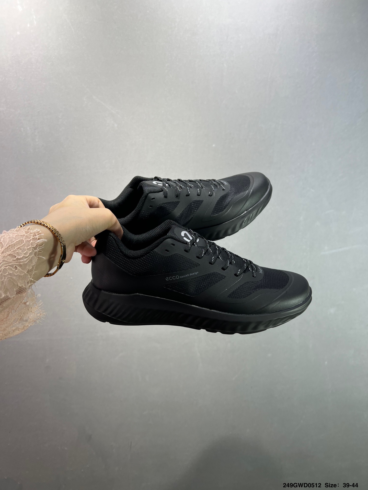 Ecco Lightweight Black Leather Sneakers - Zero Gravity Comfort, Sizes 39-44 9 i1746979553098 6096 0 8