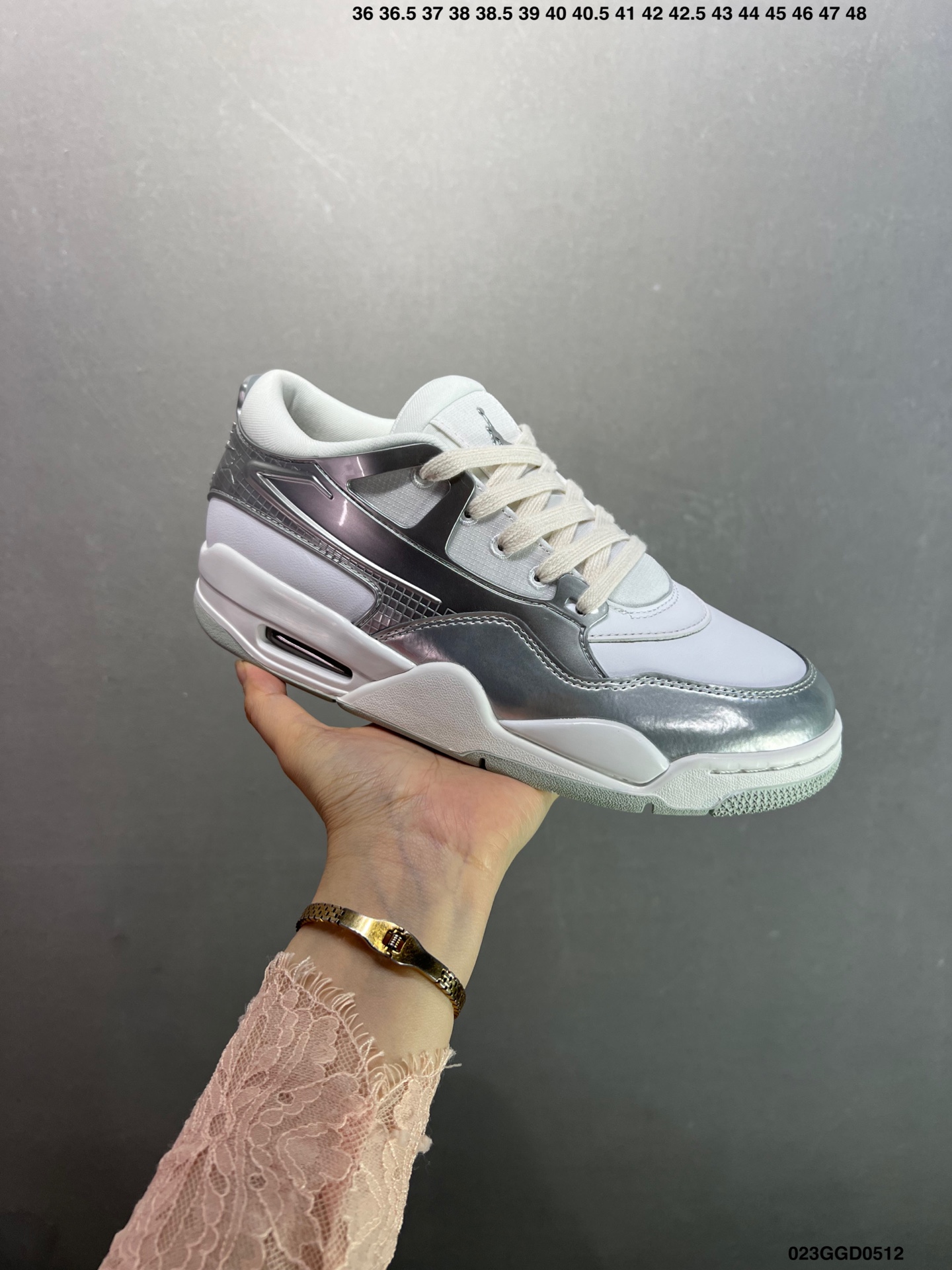 Air Jordan Retro 4 White/Silver Sneakers Authentic Design & Comfort 3 i1746981830864 463 0 1