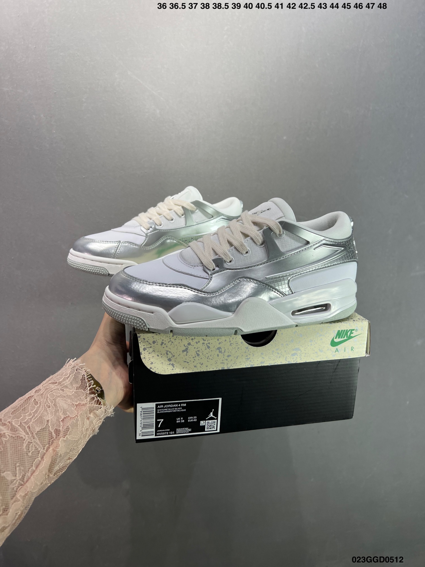 Air Jordan Retro 4 White/Silver Sneakers Authentic Design & Comfort 10 i1746981835338 3836 0 8