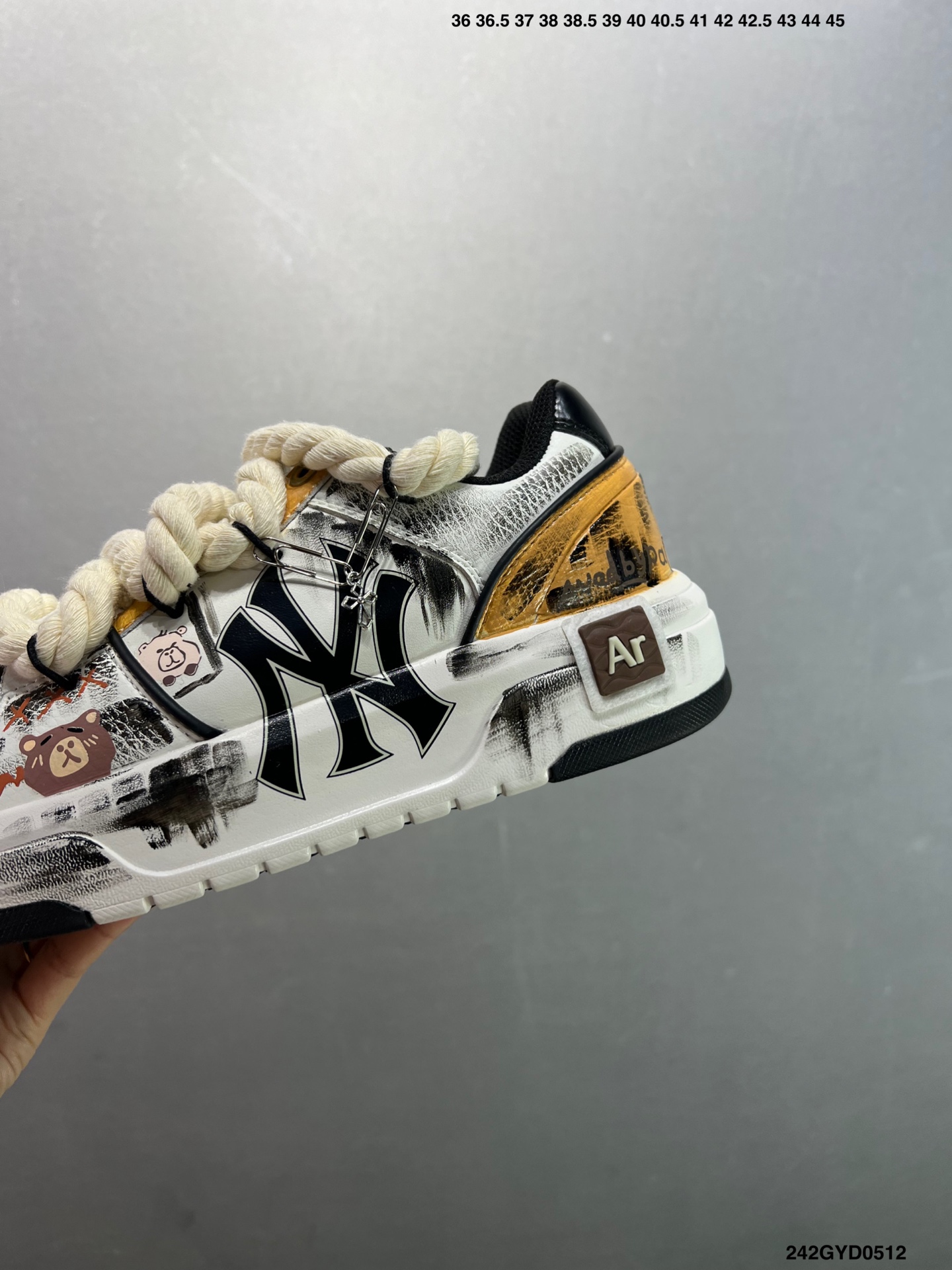 MLB NY Graffiti Chunky Sneakers - Hidden Heel, Unique Design 7 i1746982011234 3700 0 5