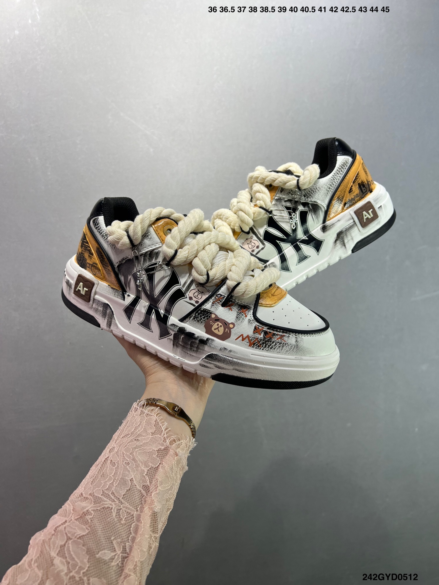 MLB NY Graffiti Chunky Sneakers - Hidden Heel, Unique Design 9 i1746982011251 1961 0 7