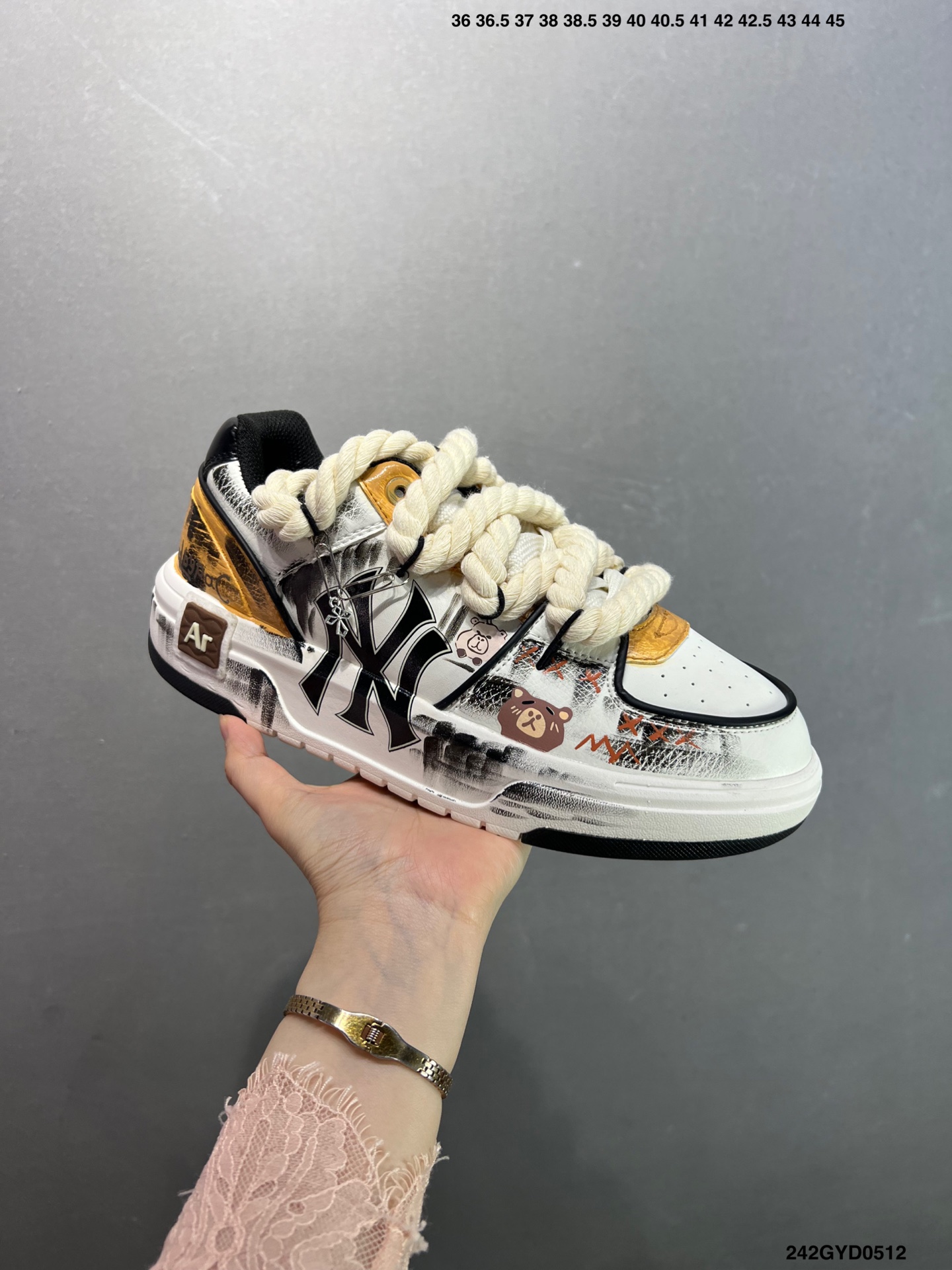 MLB NY Graffiti Chunky Sneakers - Hidden Heel, Unique Design 3 i1746982013039 4911 0 1