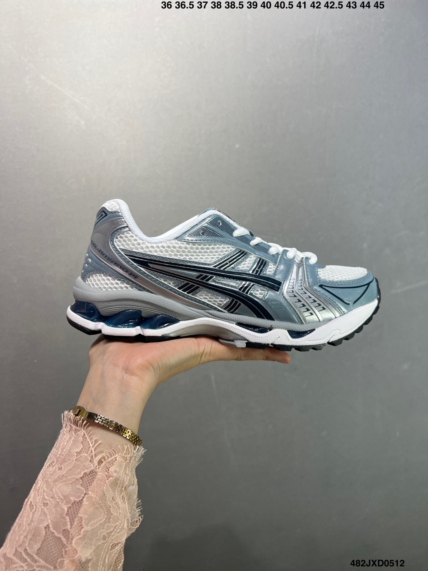 ASICS GEL-KAYANO 14 Silver & Blue Retro Running Shoes - Limited Edition 2 i1746982839103 4806 0 0