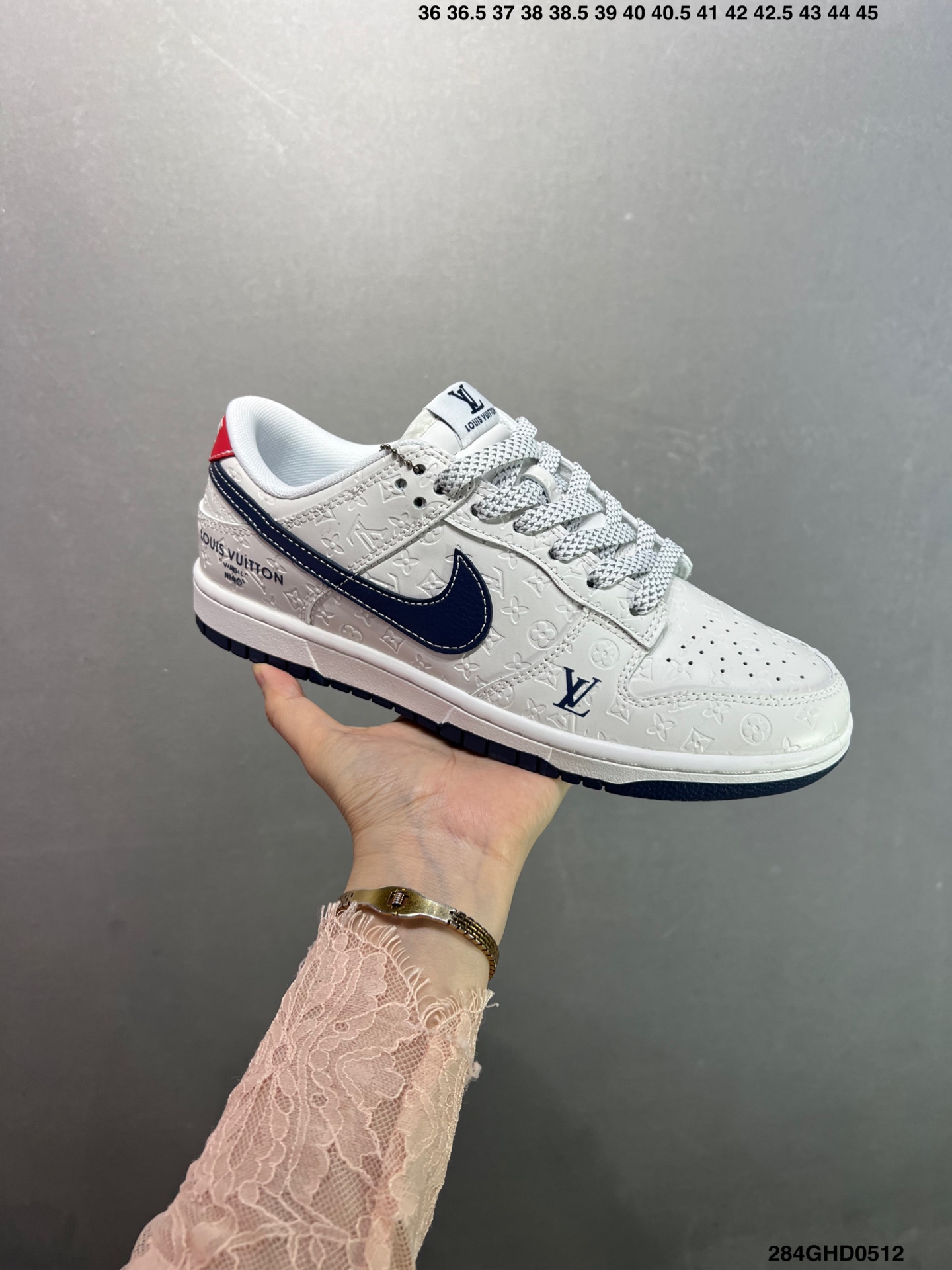 Nike Dunk SB Low Custom Louis Vuitton White Leather Sneakers 3 i1746983041347 4493 0 1