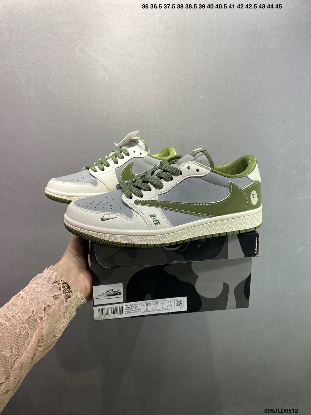 Bape x Air Jordan 1 Low 'Brown Tea' Designer Sneakers 10 i1746983667784 7772 0 8