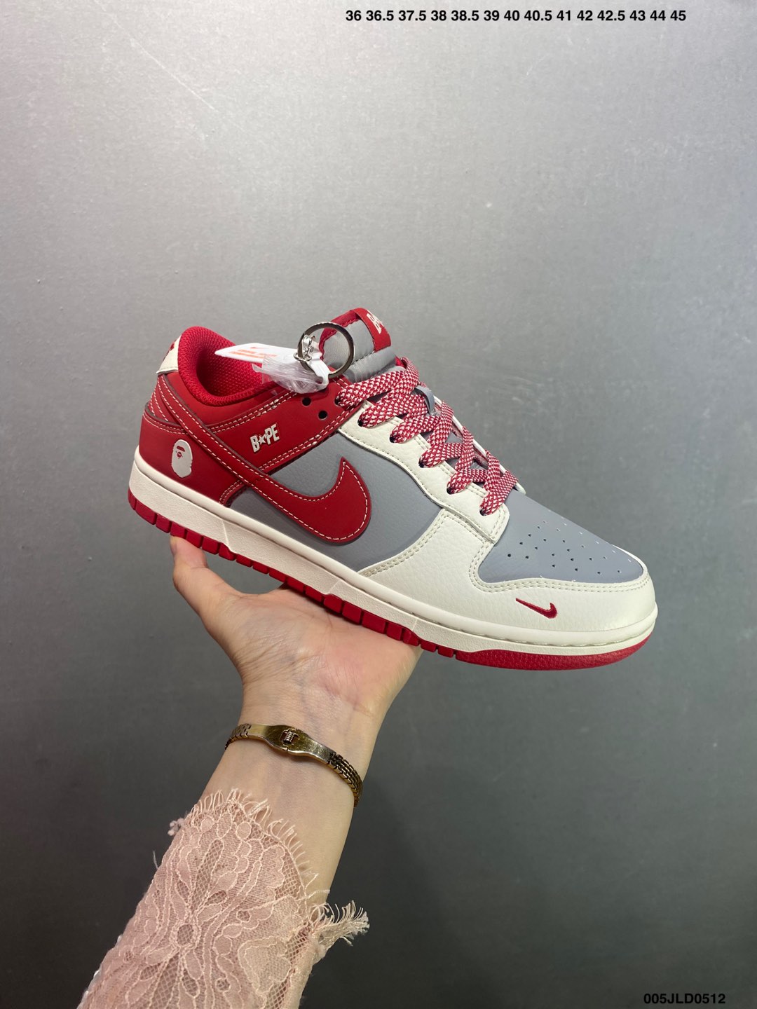 Bape x Nike Dunk Low Red/Grey Made by Ideas Sneakers - BB8969-008 3 i1746983805025 5998 0 1