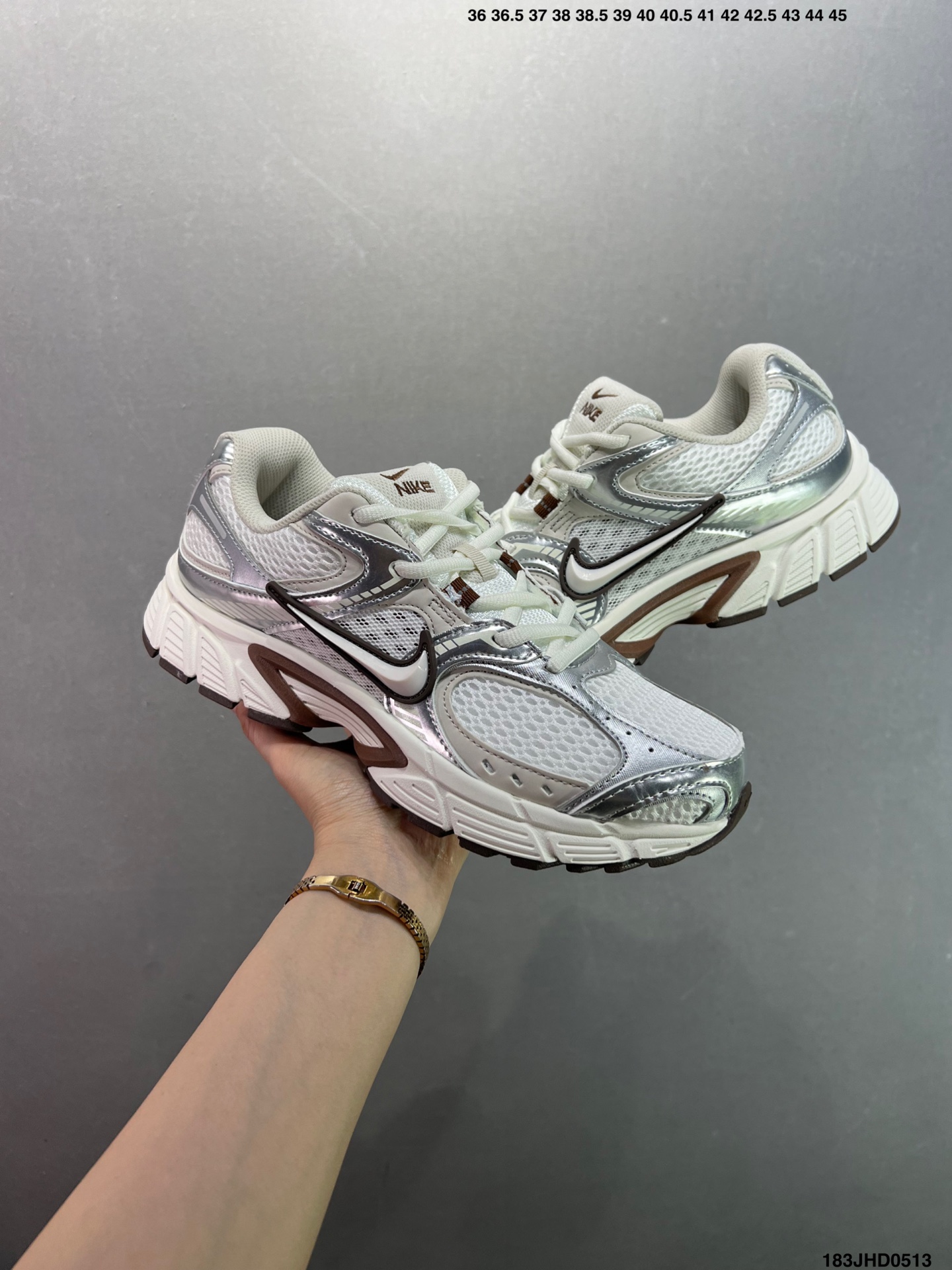 Nike V5 RNR White & Brown Retro Y3K Running Shoes - HQ7901-102 6 i1747066311427 1832 0 7