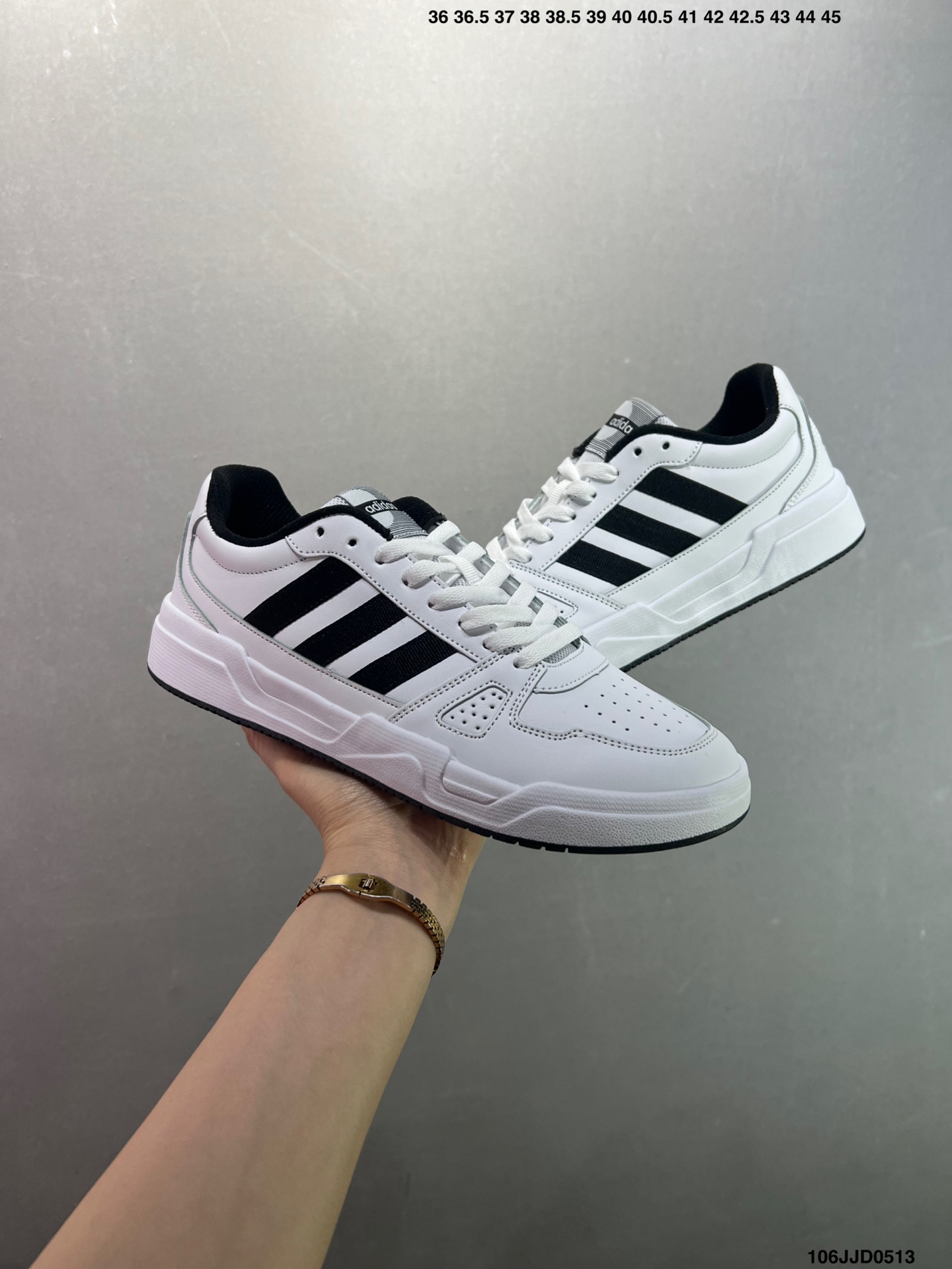 Adidas Lite Baller Retro Low-Top Sneakers - White/Black, Unisex Sizes 3 i1747066916485 9104 0 7
