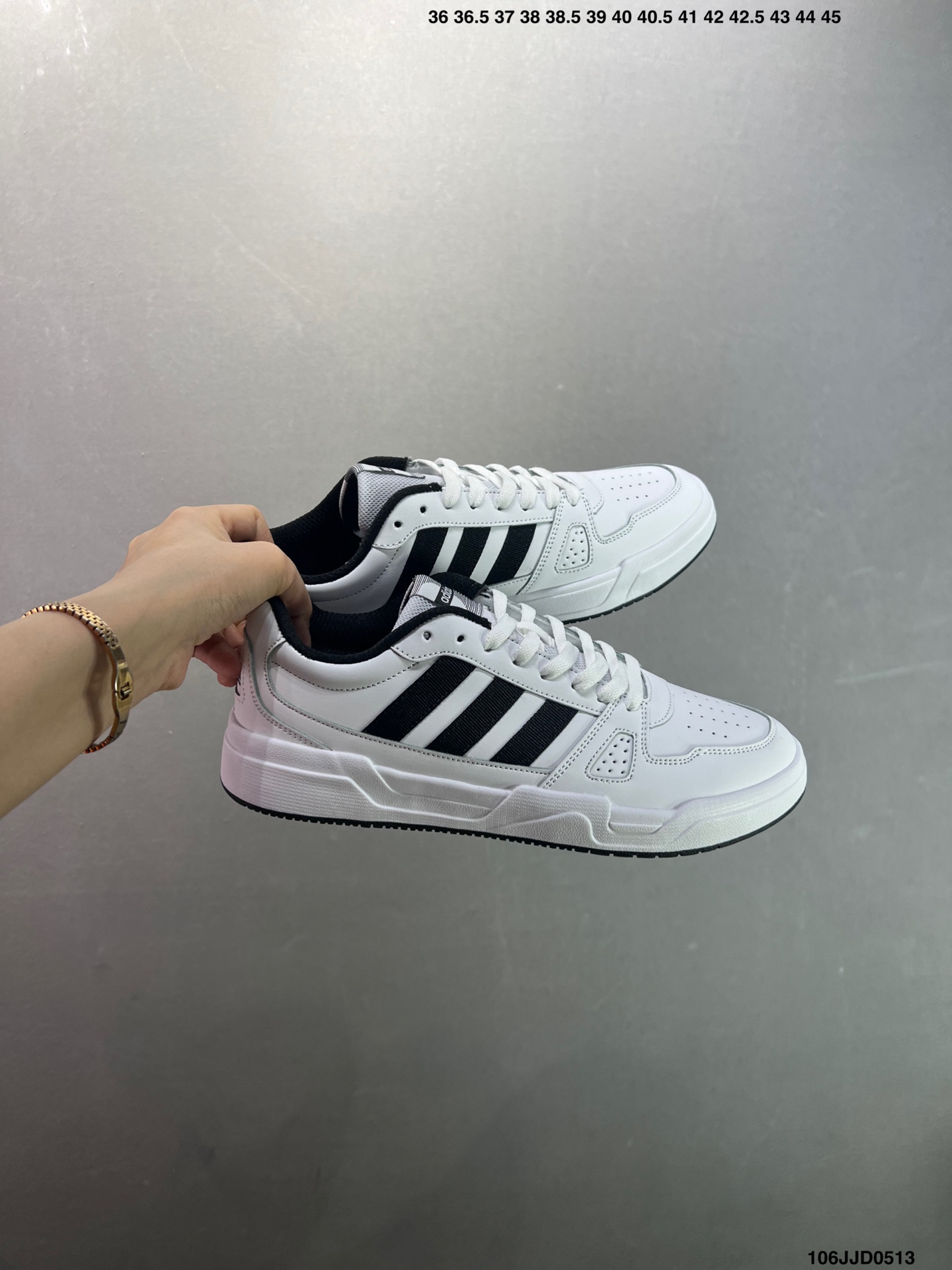 Adidas Lite Baller Retro Low-Top Sneakers - White/Black, Unisex Sizes 4 i1747066916529 1822 0 8