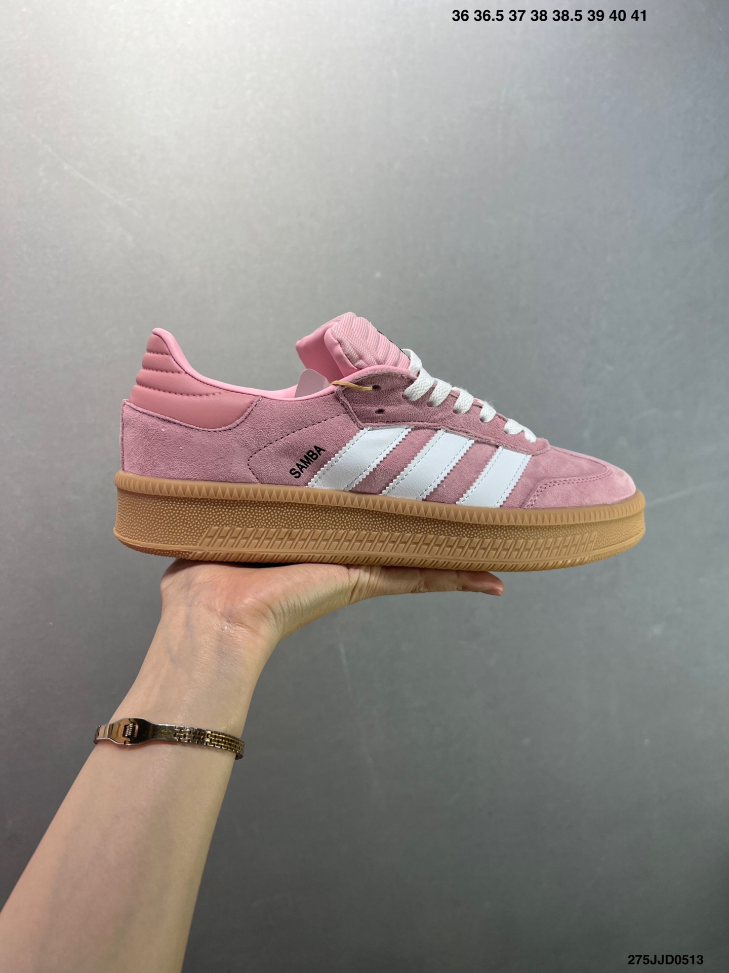 Adidas Originals Samba XLG Low-Top Sneakers in Pink Suede - Iconic Style 2 i1747068362200 6465 0 0