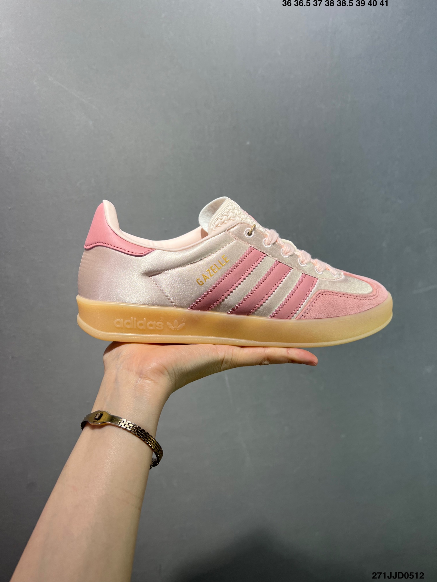 Adidas Gazelle Indoor Trainers - Low Top Retro Casual Sneakers in Pink 2 i1747068552415 5654 0 0