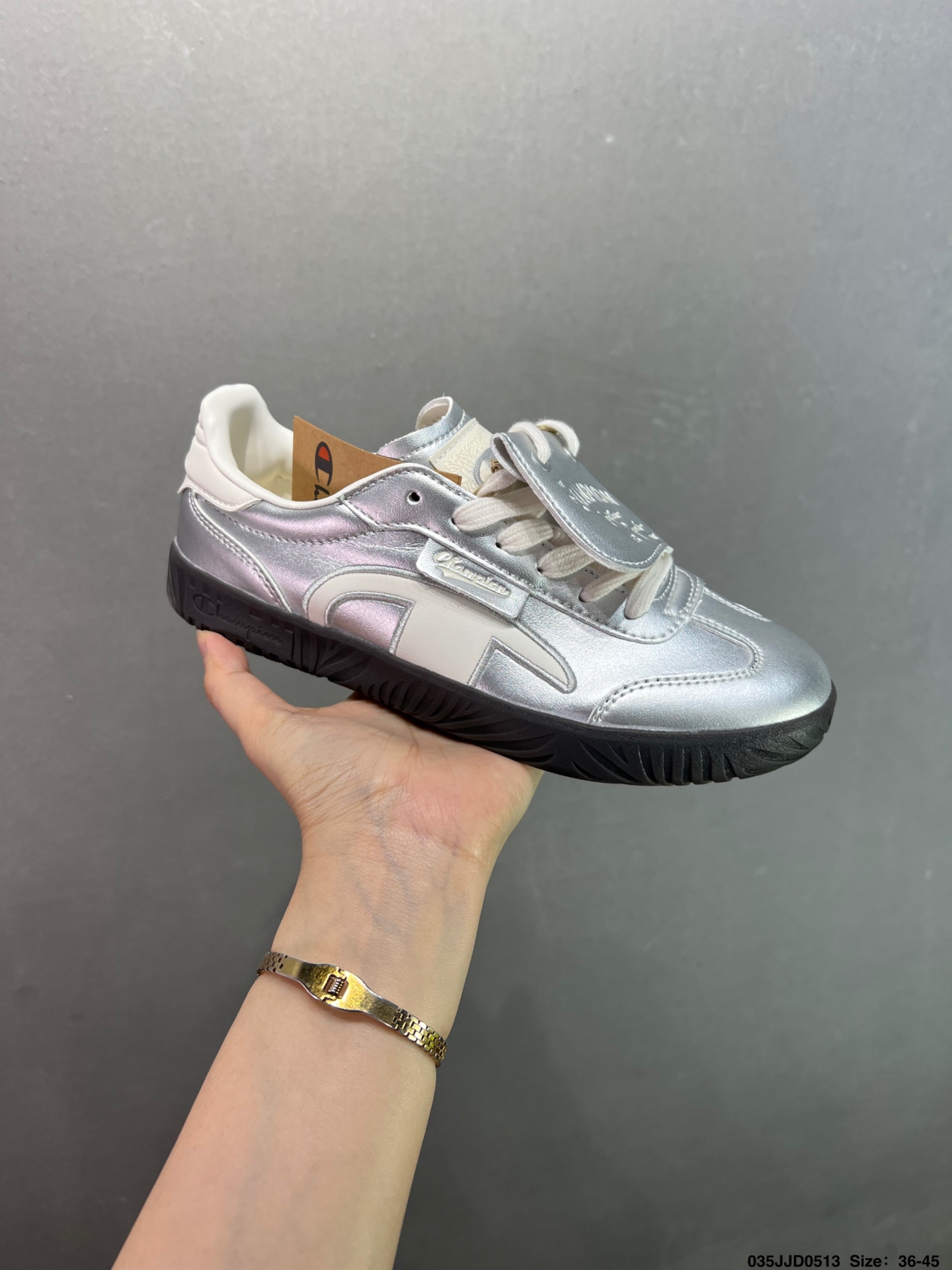Champion Champ T-Trainer Retro Sneakers - Silver Leather, Sizes 36-45 2 i1747069238107 318 0 1