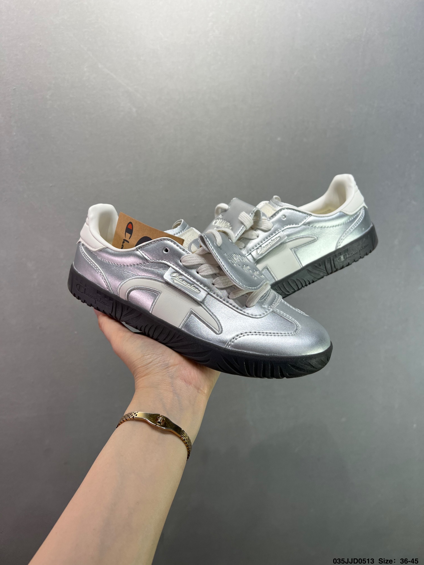 Champion Champ T-Trainer Retro Sneakers - Silver Leather, Sizes 36-45 3 i1747069239253 591 0 7